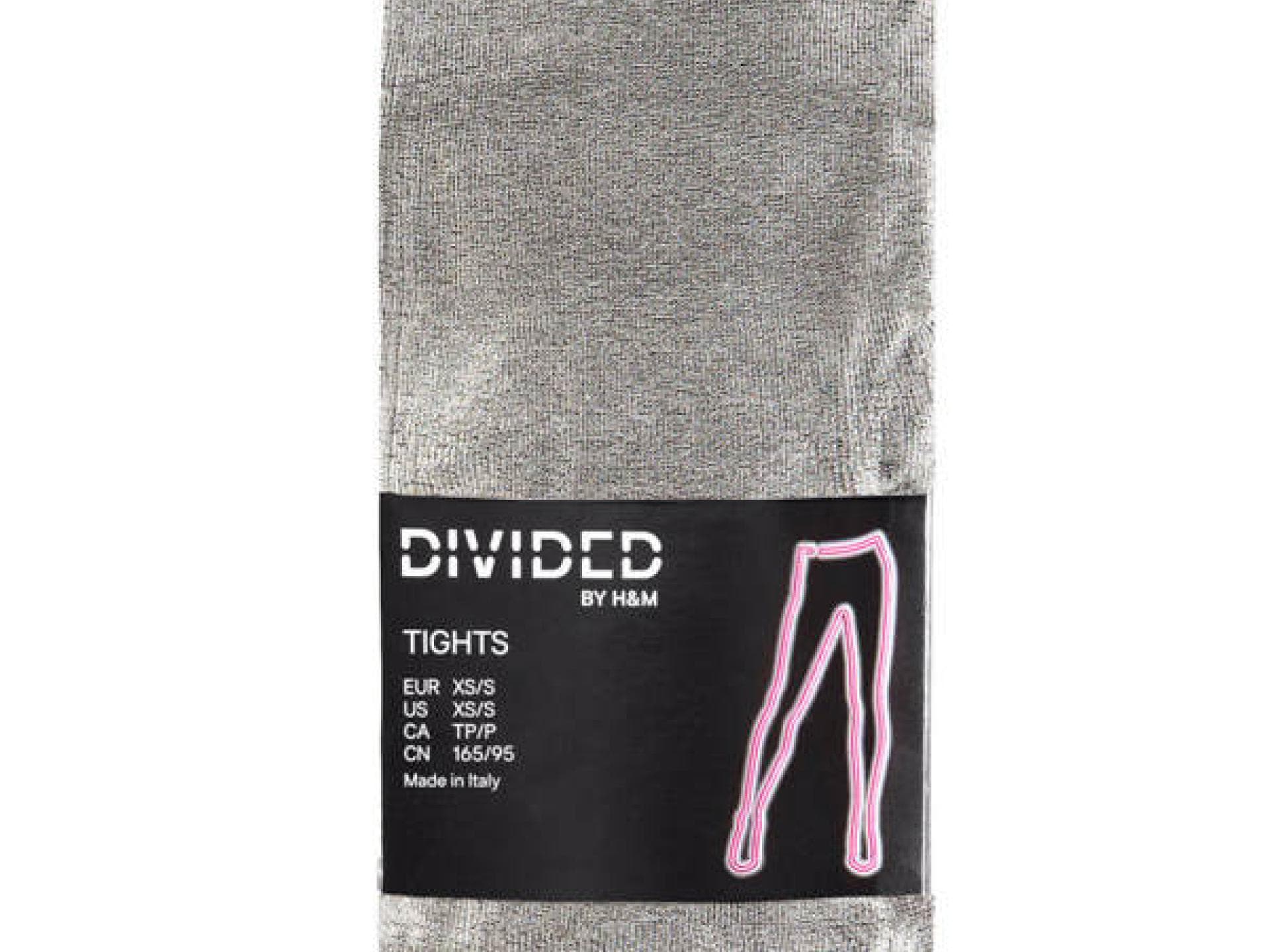 Silberne Strumpfhose von H&M