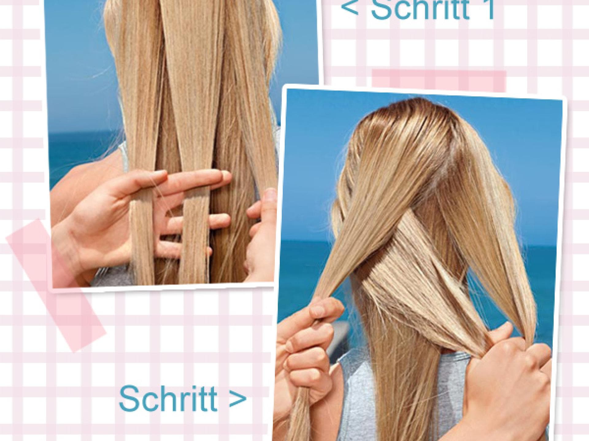 Französischer Zopf: Step 1 + 2