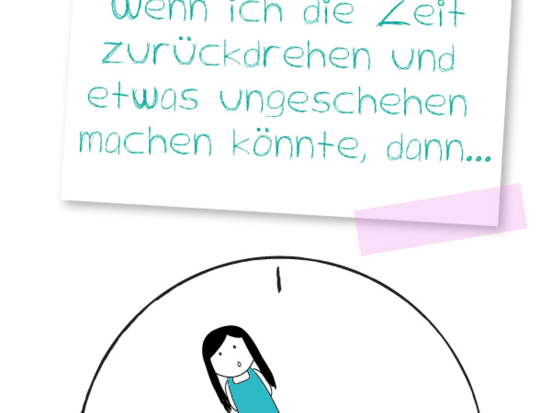 Drück auf den Rückwärts-Knopf