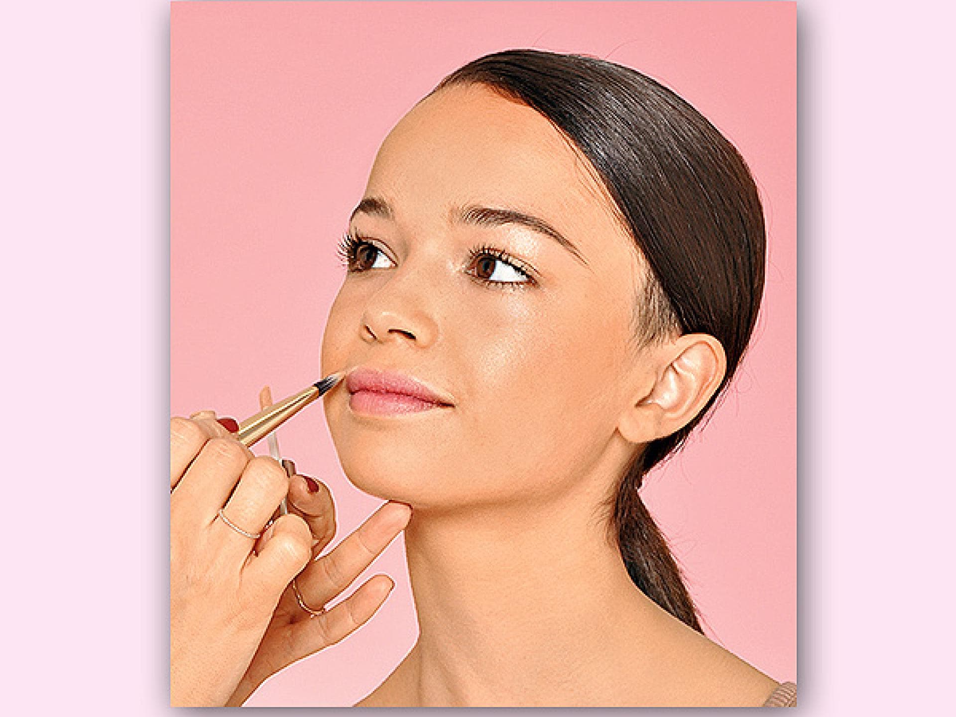 Concealer auf Lippenrand