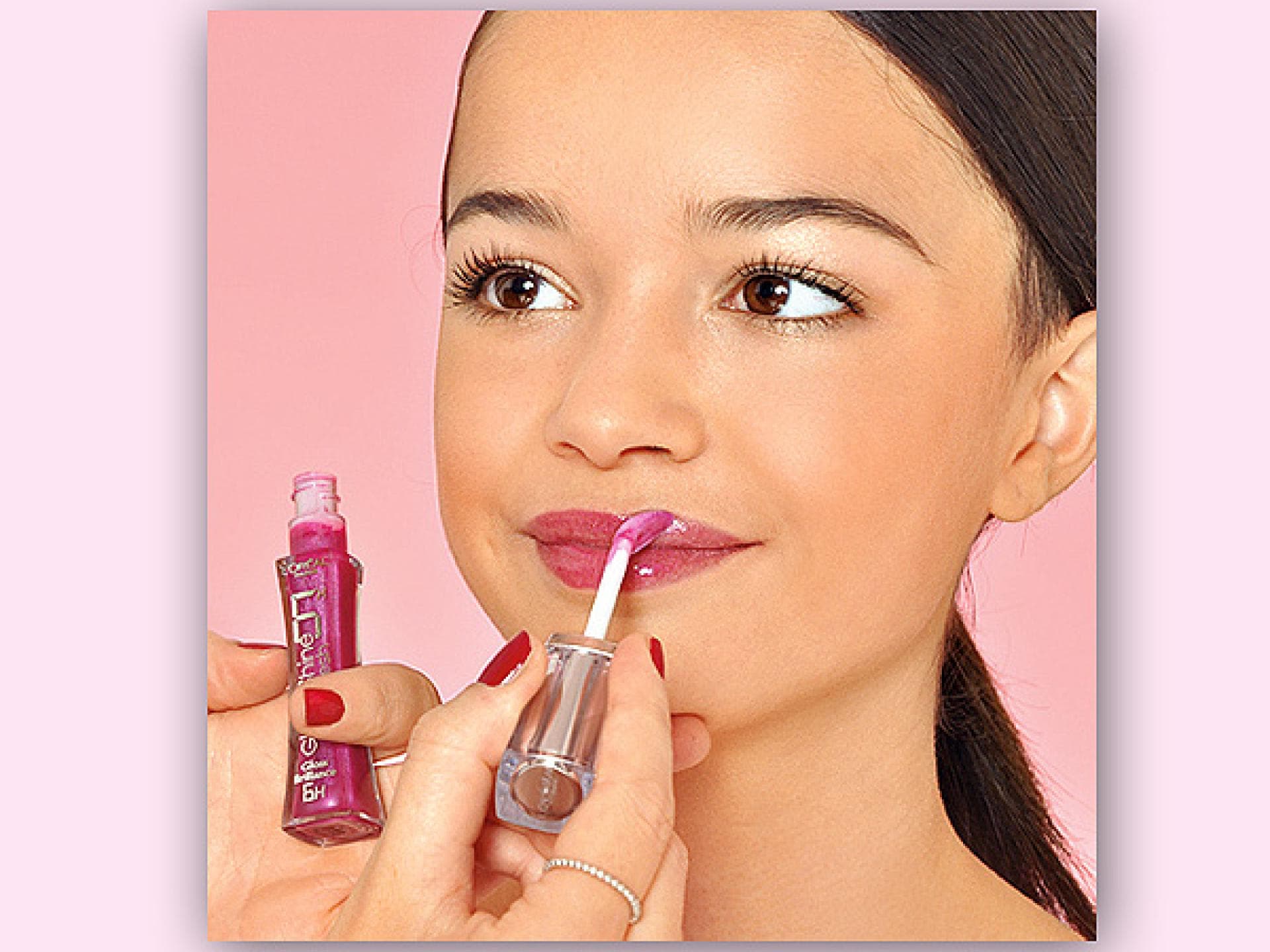 Rosa Gloss für tolle Lippen Rosa Gloss für tolle Lippen