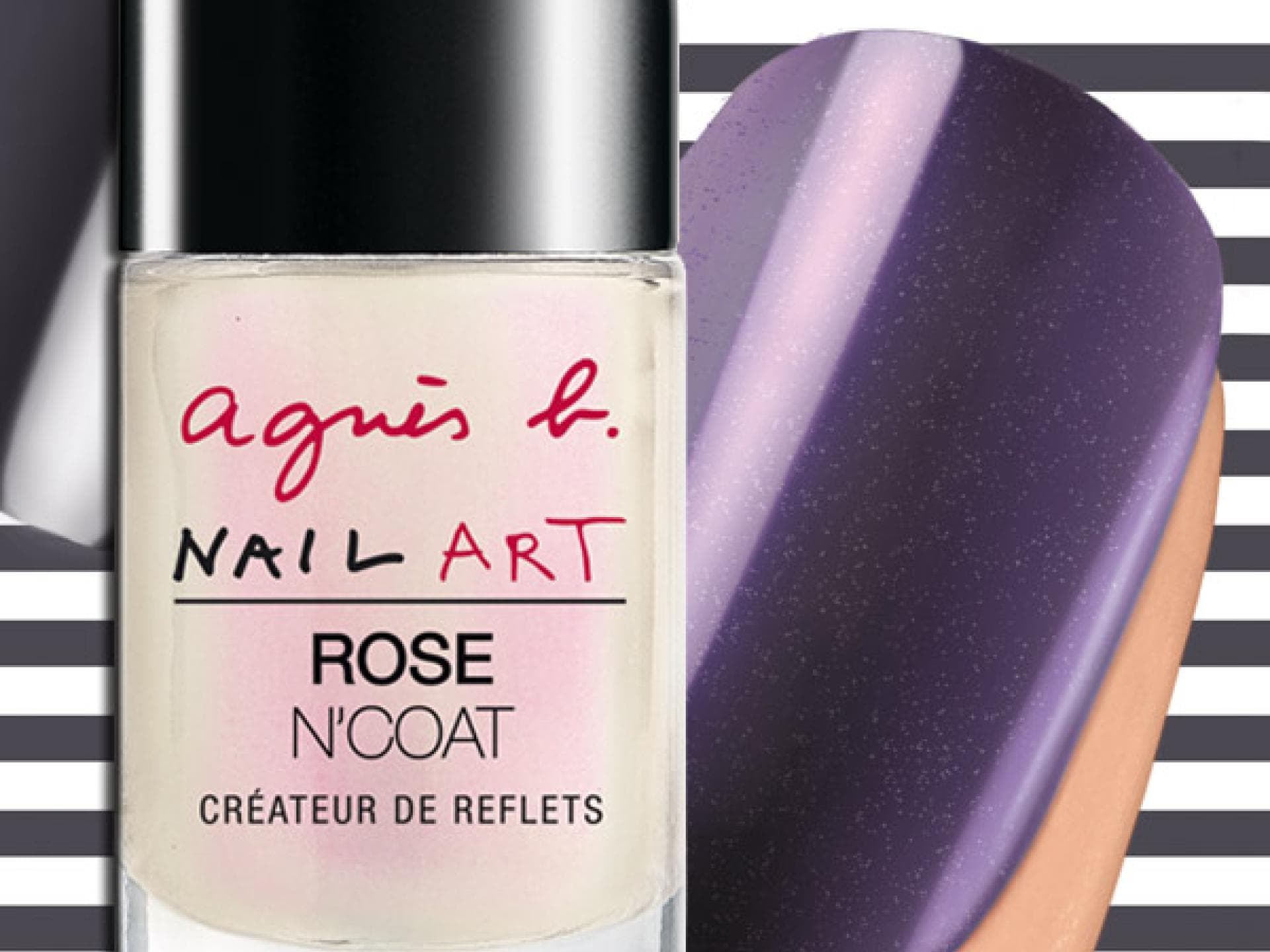 Nagellack mit Kristall-Reflexen