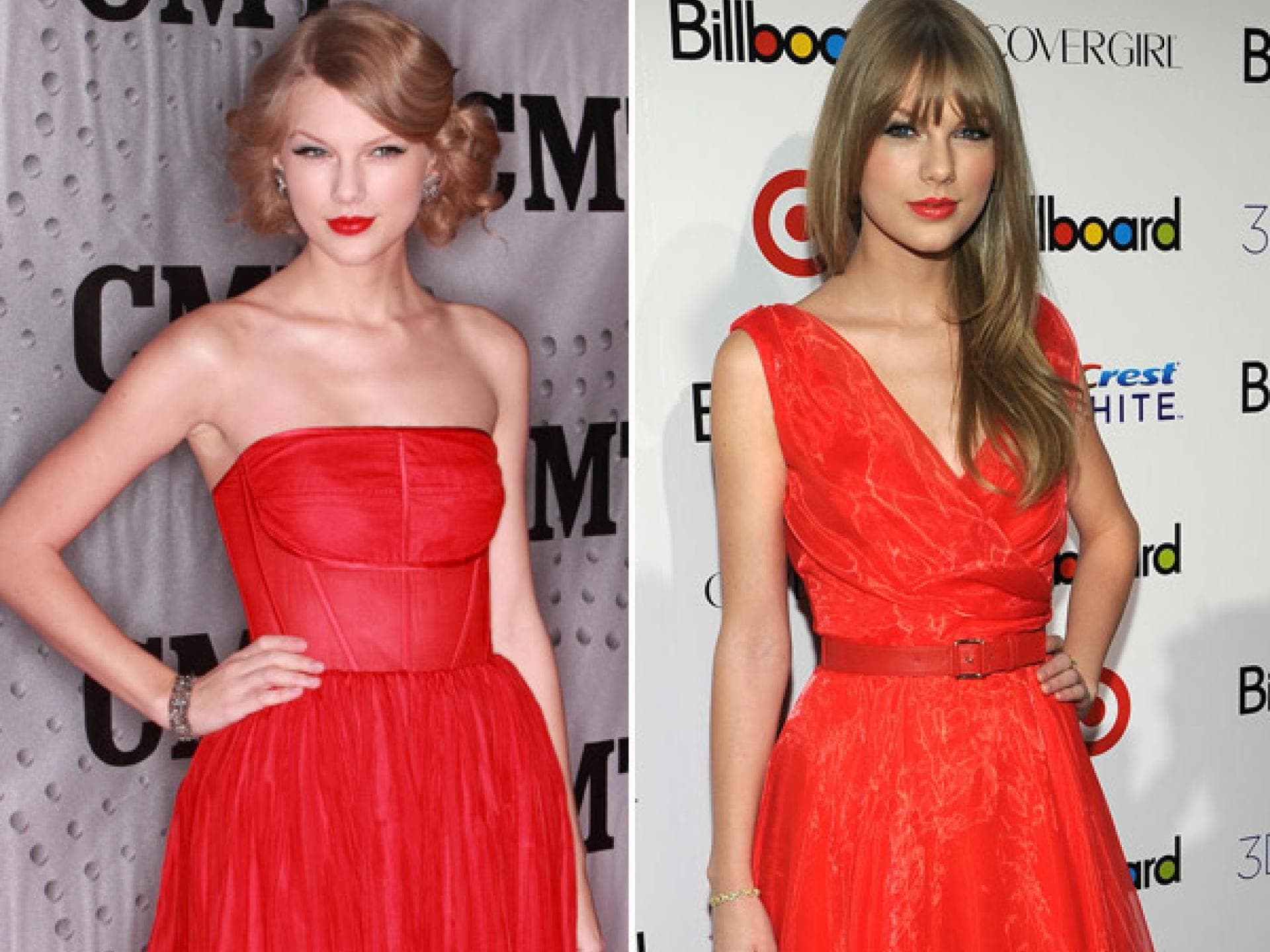 Taylor Swift im roten Kleid Taylor Swift im roten Kleid