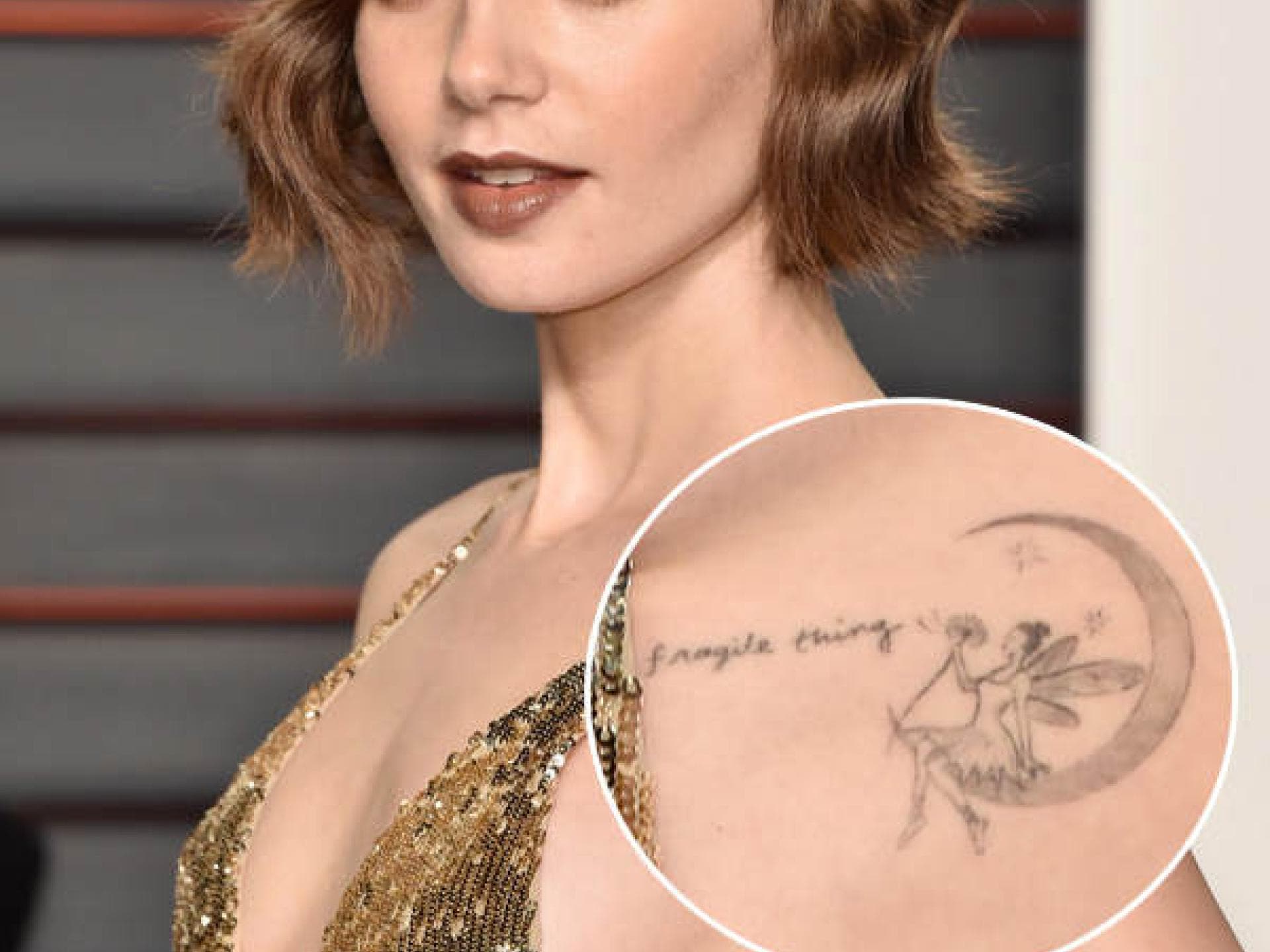 Lily Collins: Fee-Tattoo mit Mond