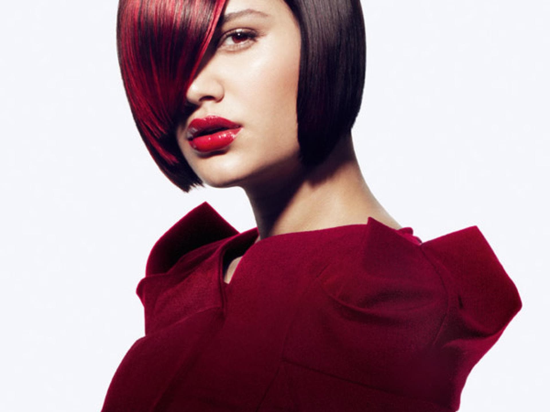 Haarfarbe: Braun + Rot