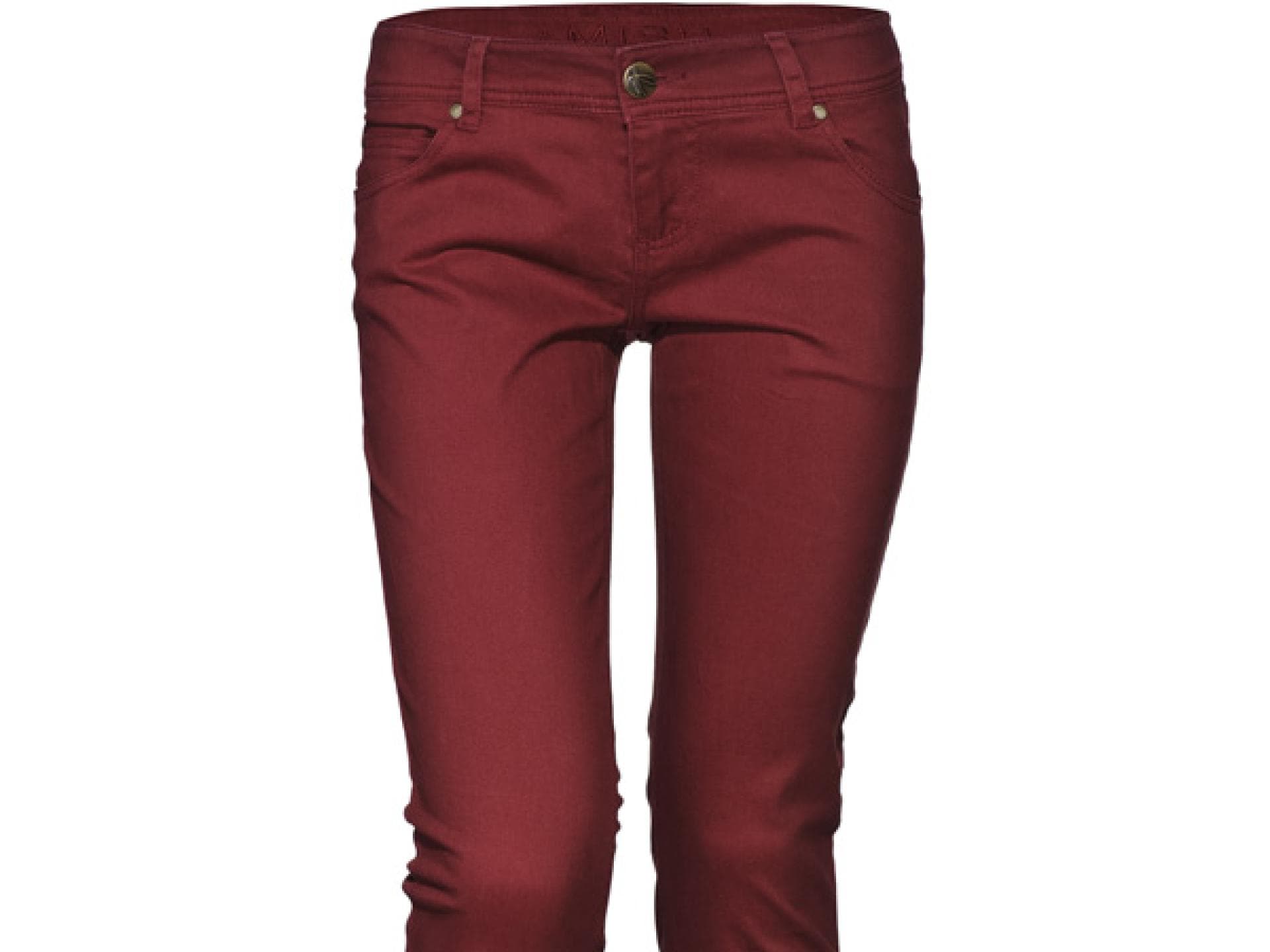 Rote Jeans von Amisu