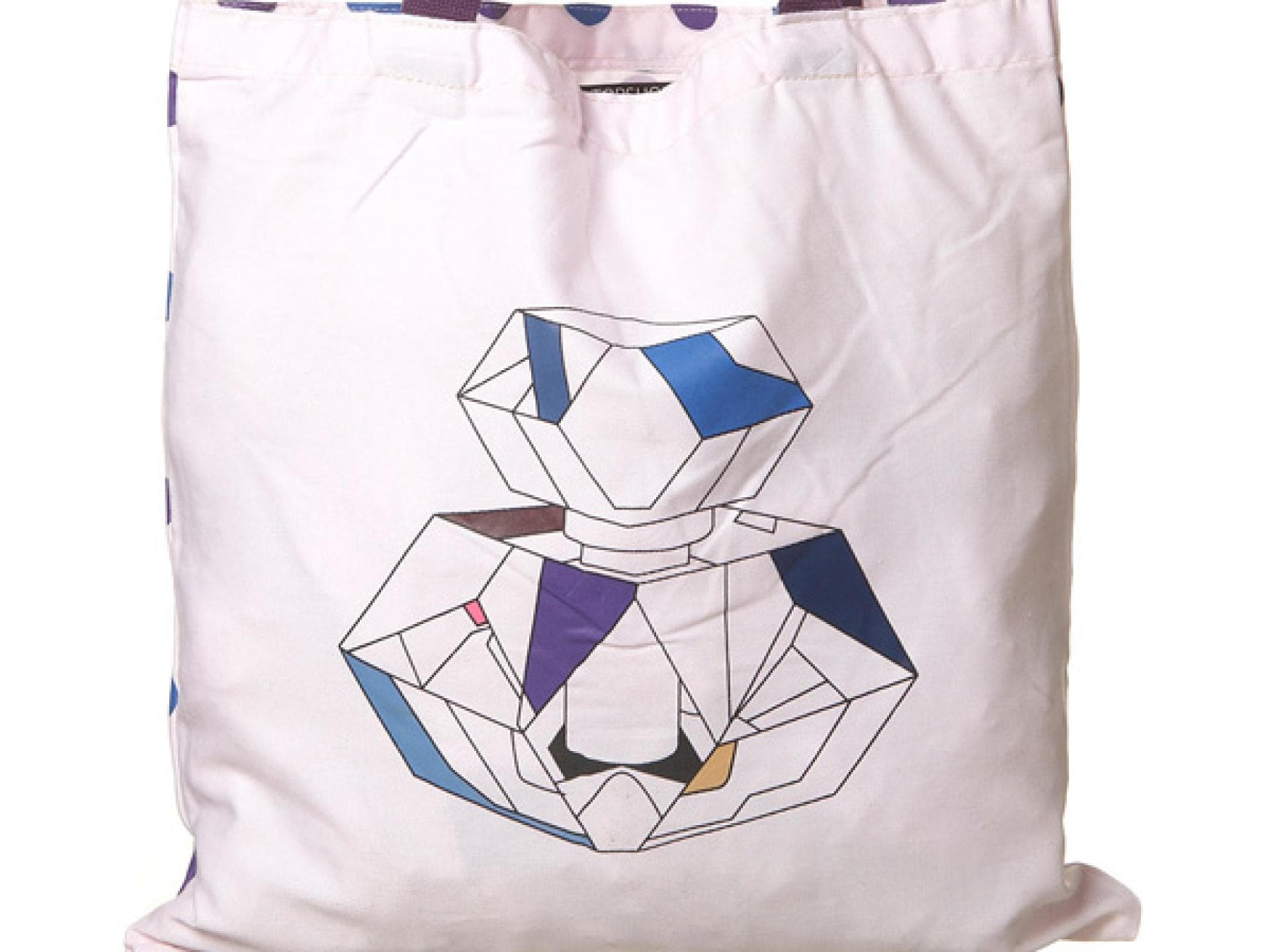 Jutetasche mit Flakon-Print Jutetasche mit Flakon-Print