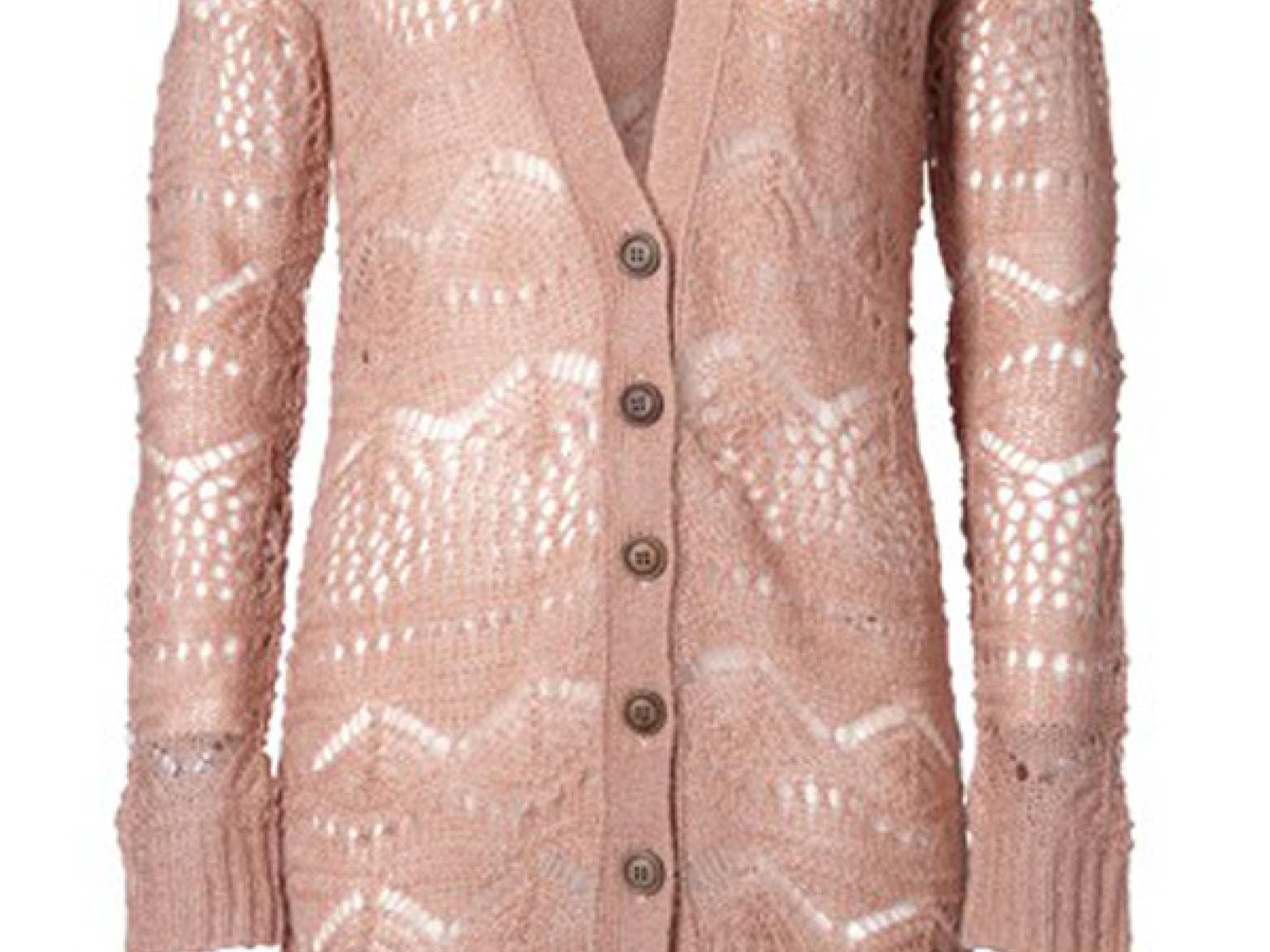 Lochstrick-Cardigan von Only