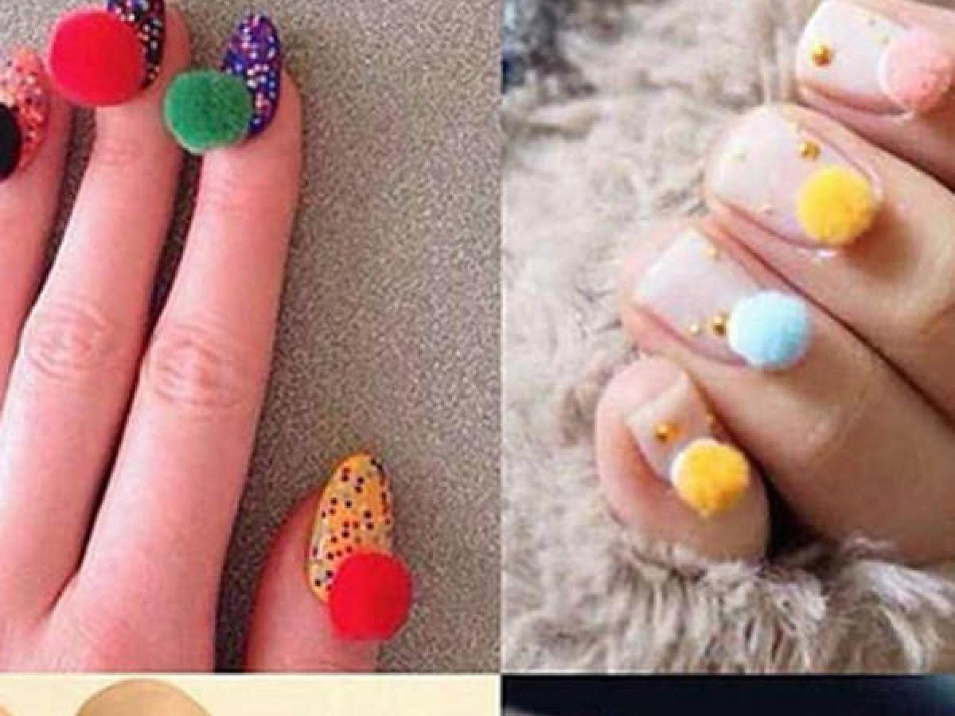 Pom-Pom Nails Pom-Pom Nails