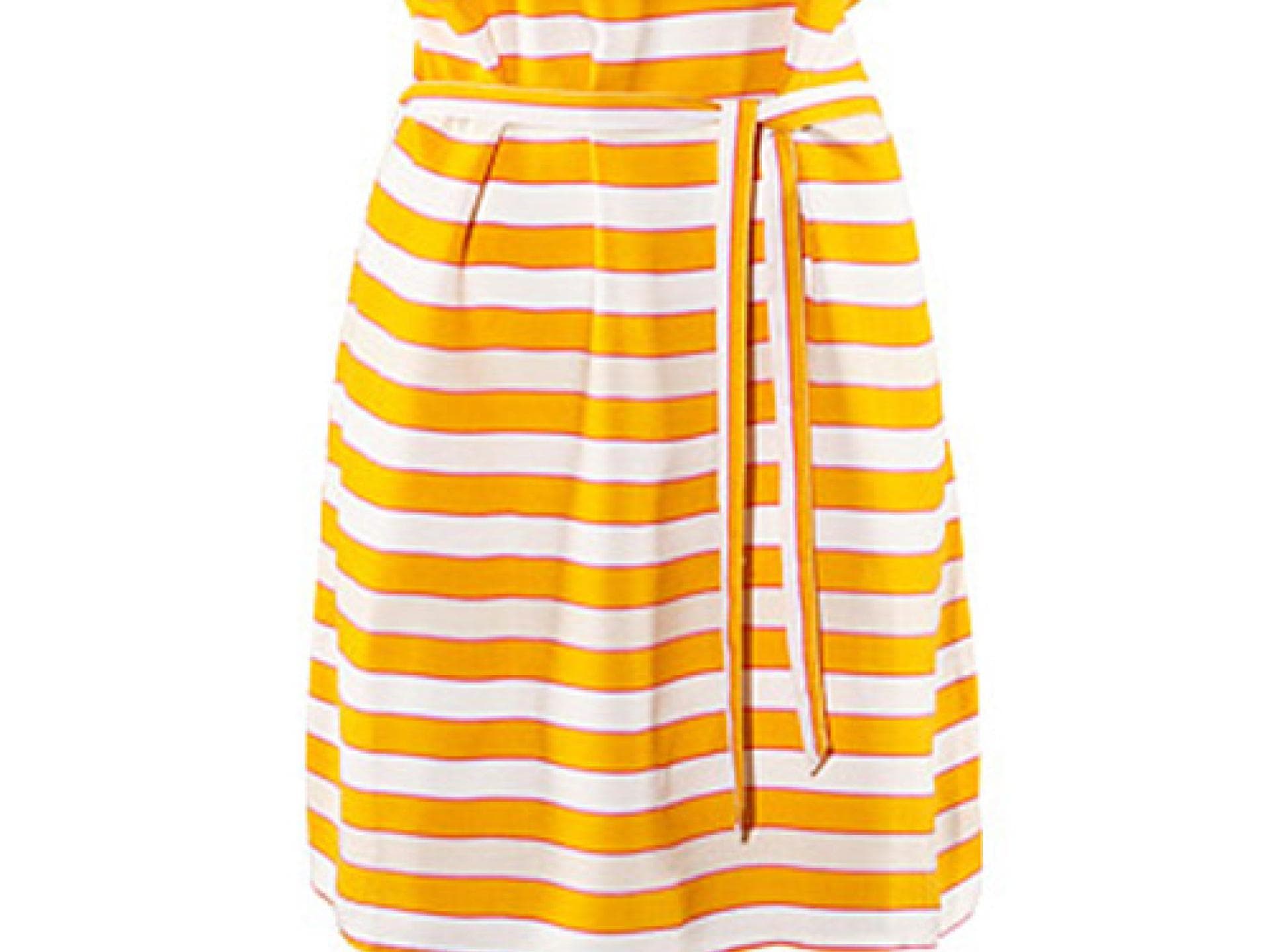 Gelbes Streifen-Kleid von H&M