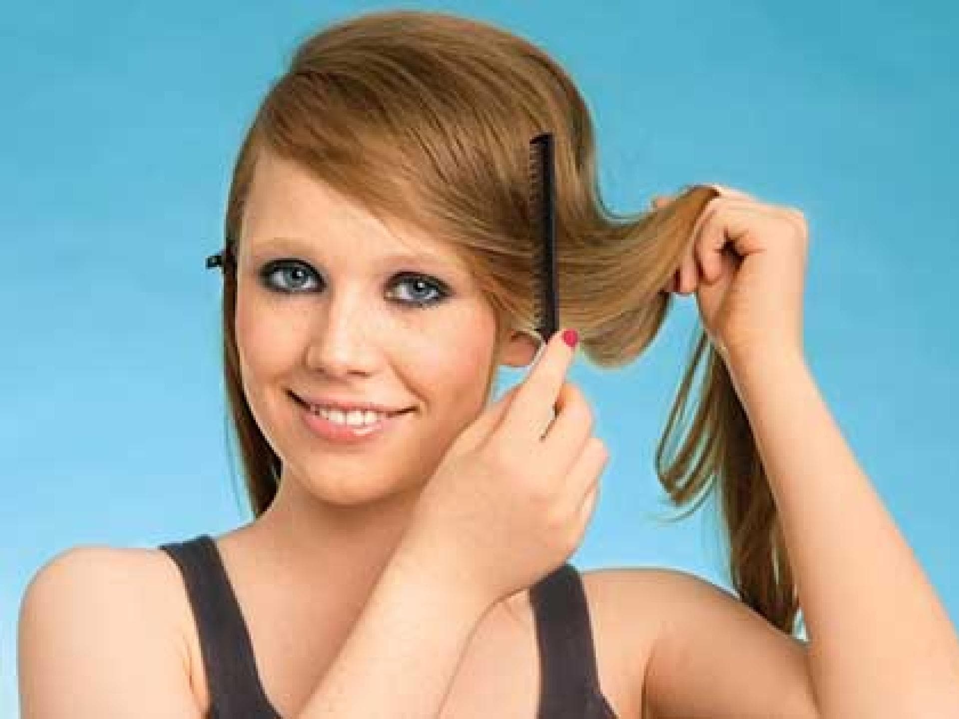 Langhaarfrisur: Banane Langhaarfrisur: Banane