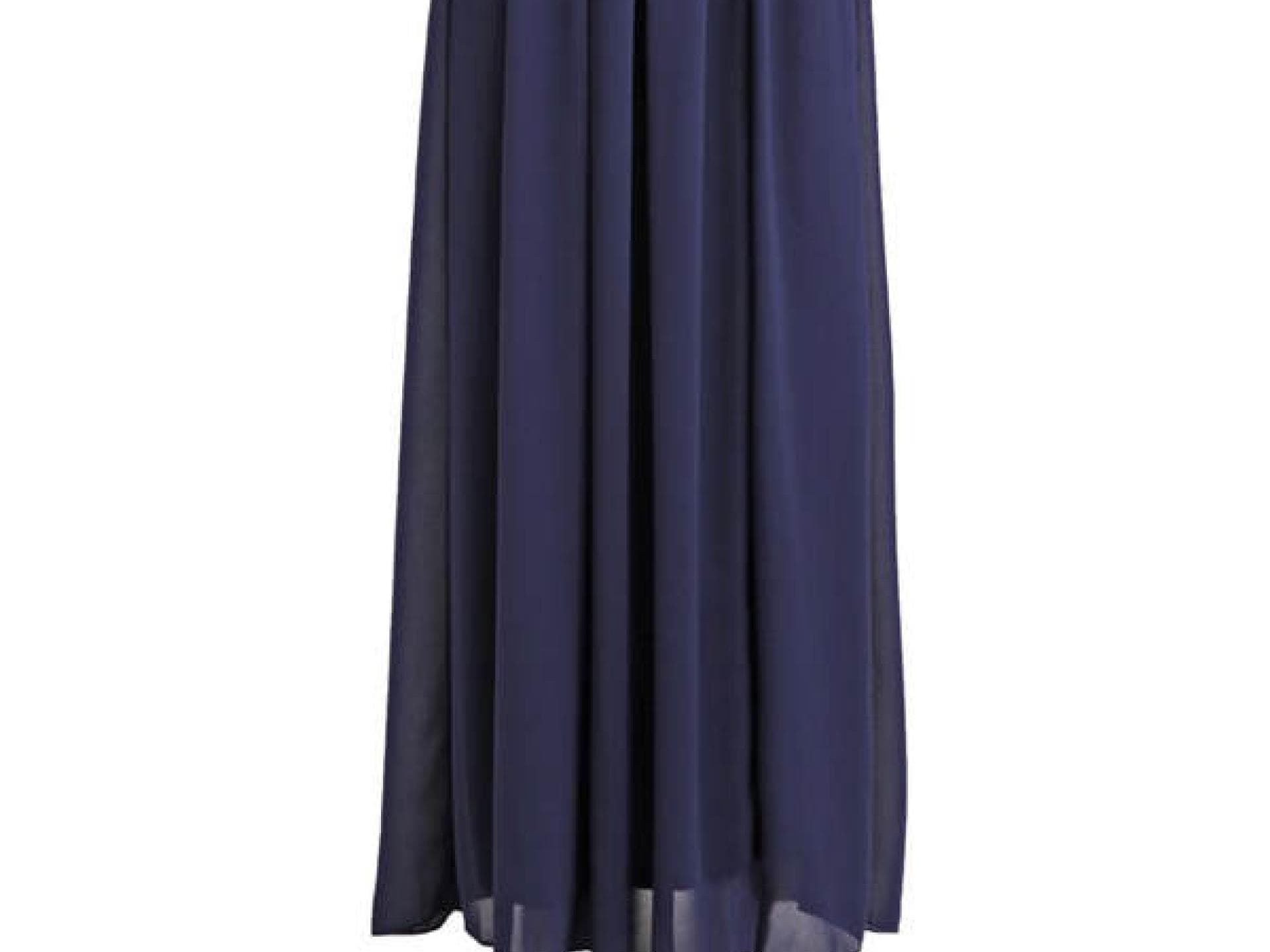 Dunkelblaues Kleid mit Cut-Outs von TFNC