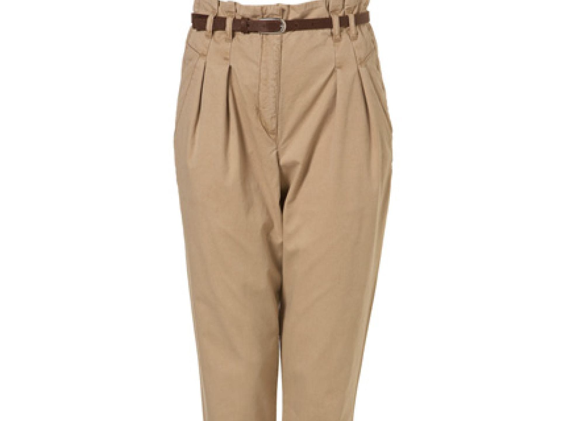 Hohe Bundfaltenhose von Topshop