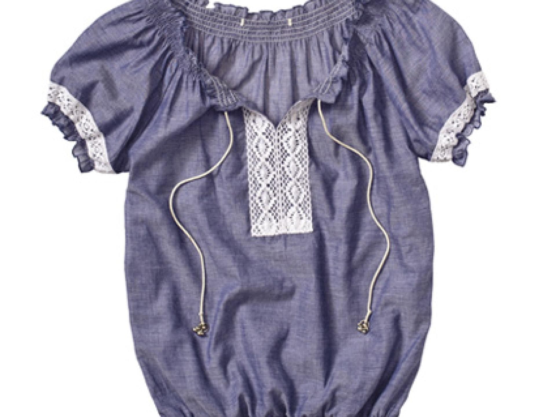 Bluse im Ballon-Schnitt