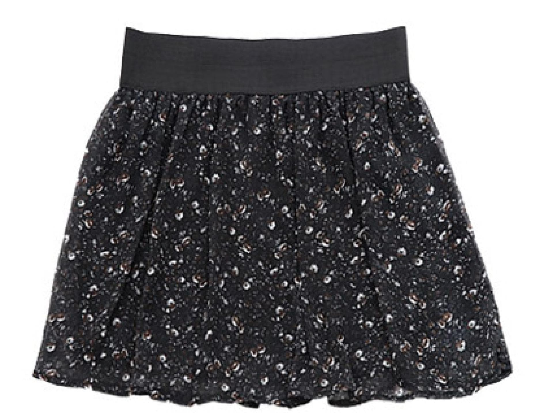 Schwarzer Mini-Rock mit Blumenmuster Schwarzer Mini-Rock mit Blumenmuster