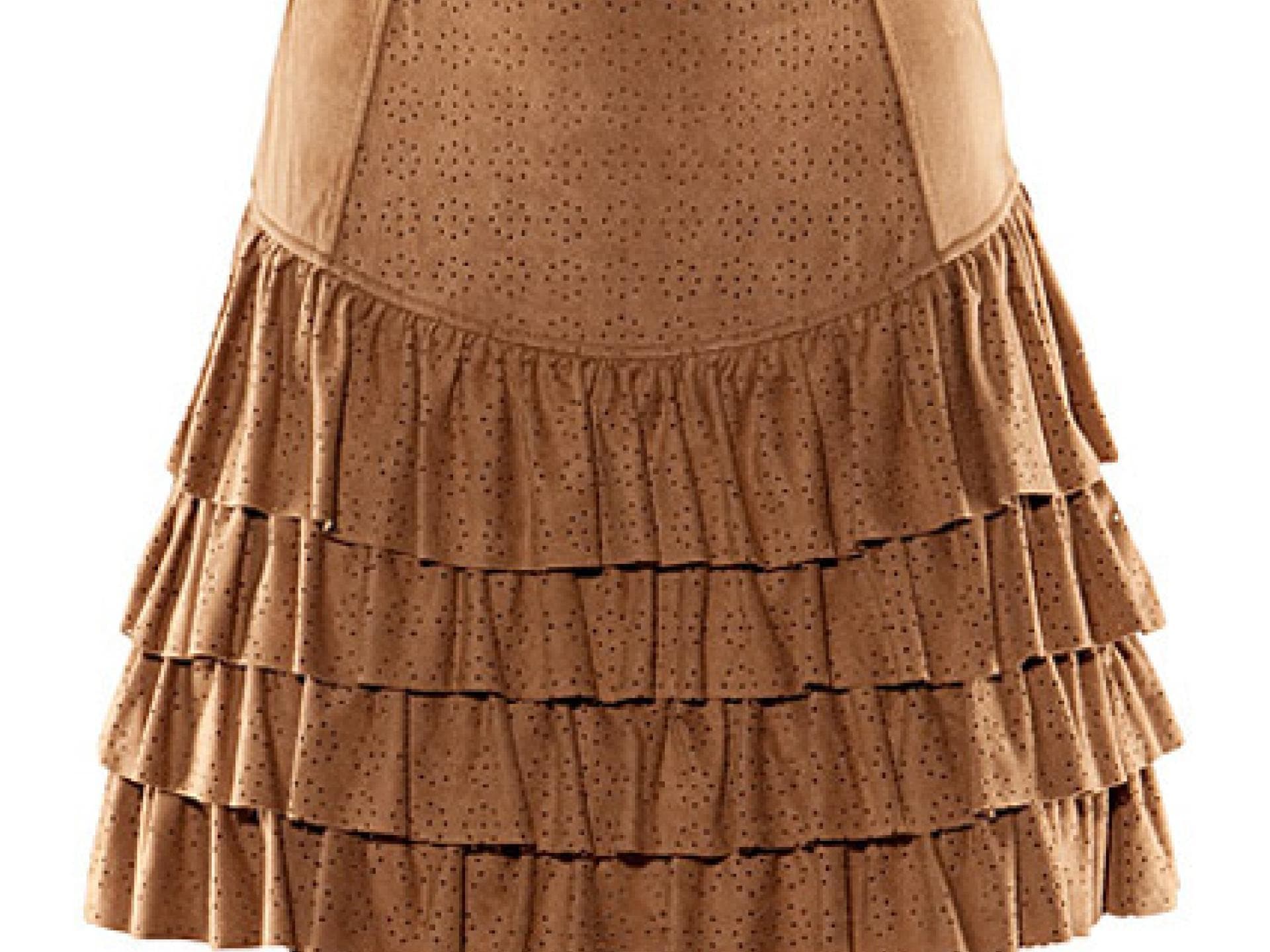 Rock mit Stufenvolants Rock mit Stufenvolants