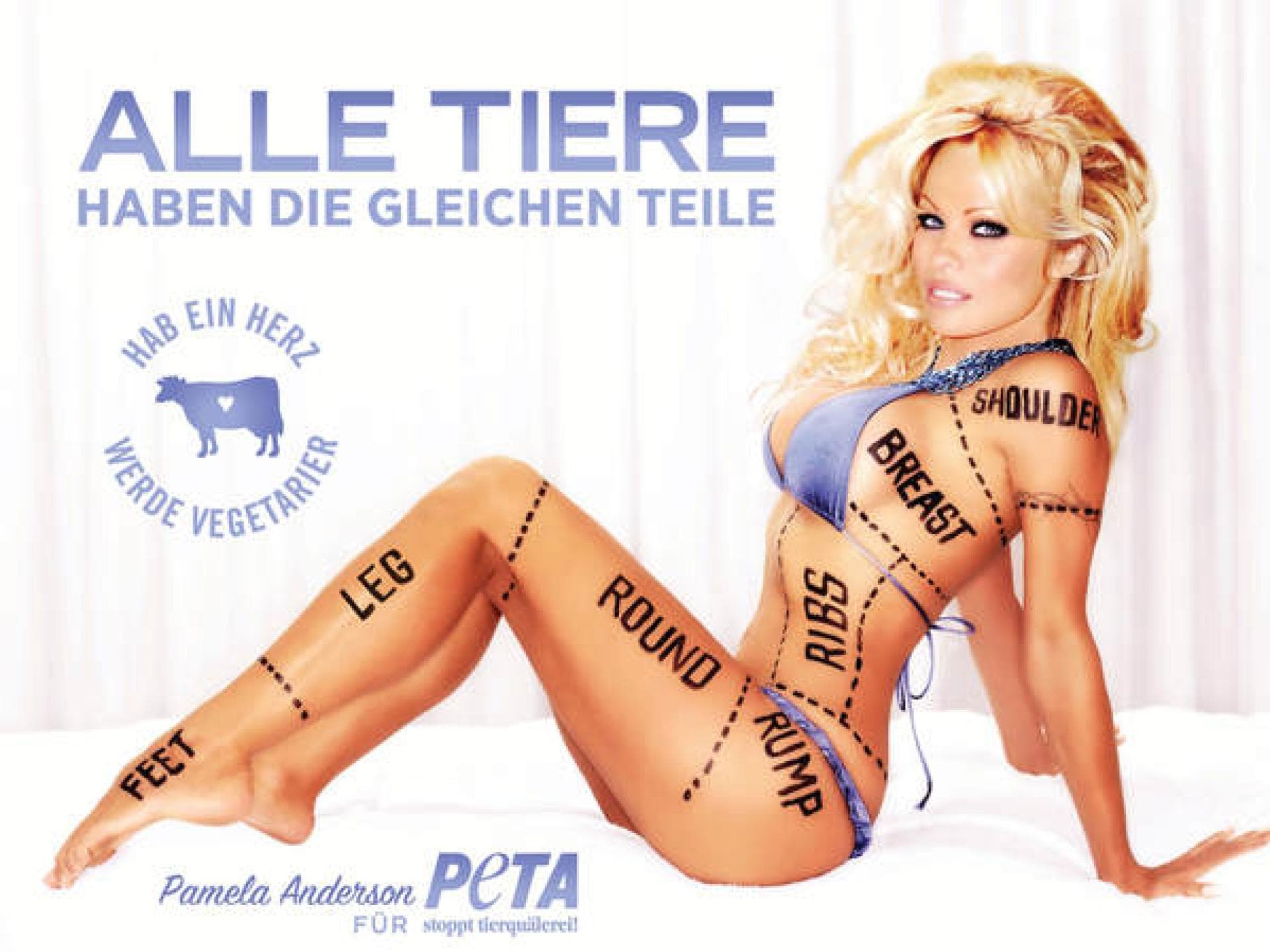 Pamela Anderson für PETA Pamela Anderson für PETA