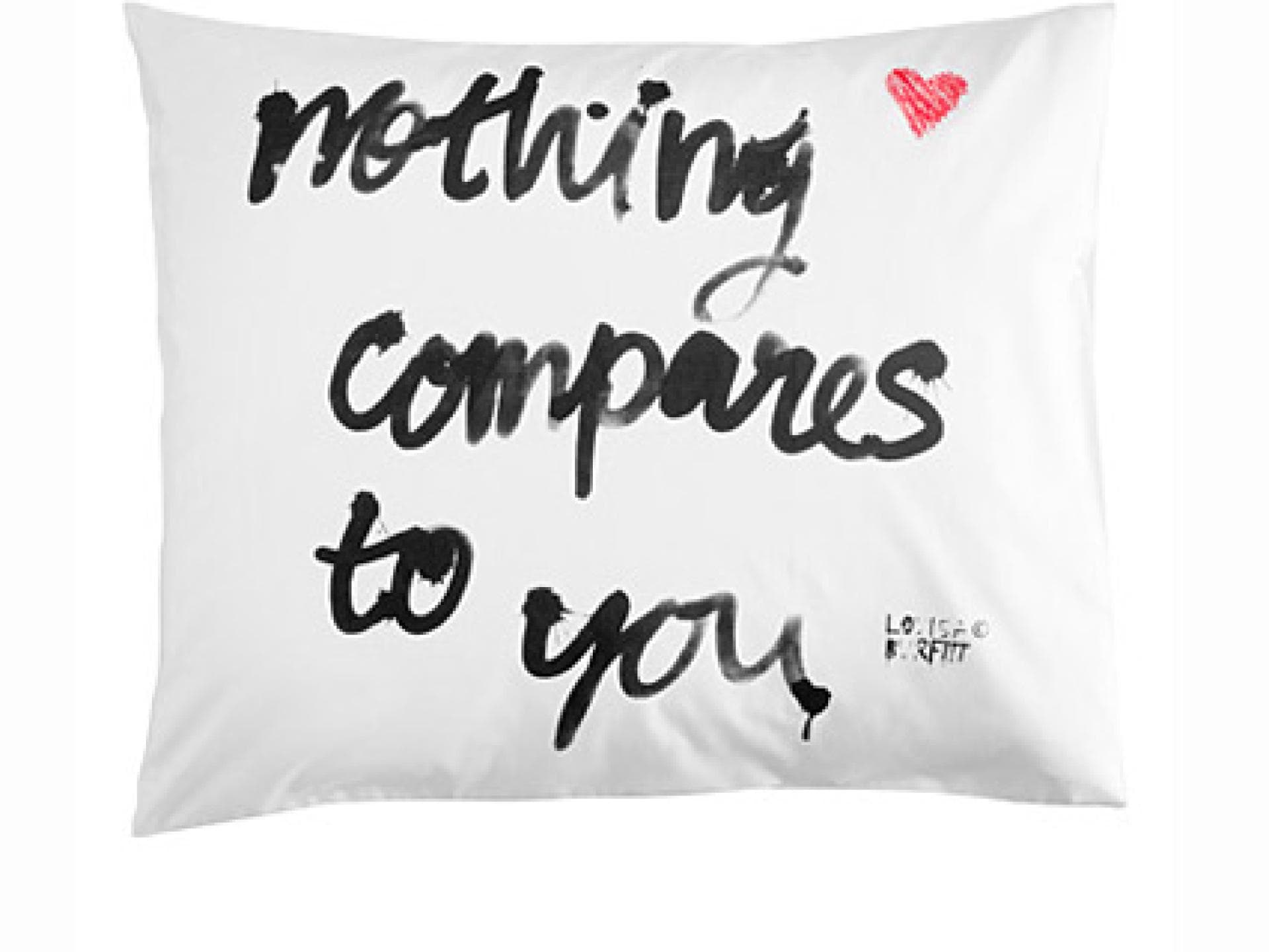 Kopfkissen mit Liebeserklärung