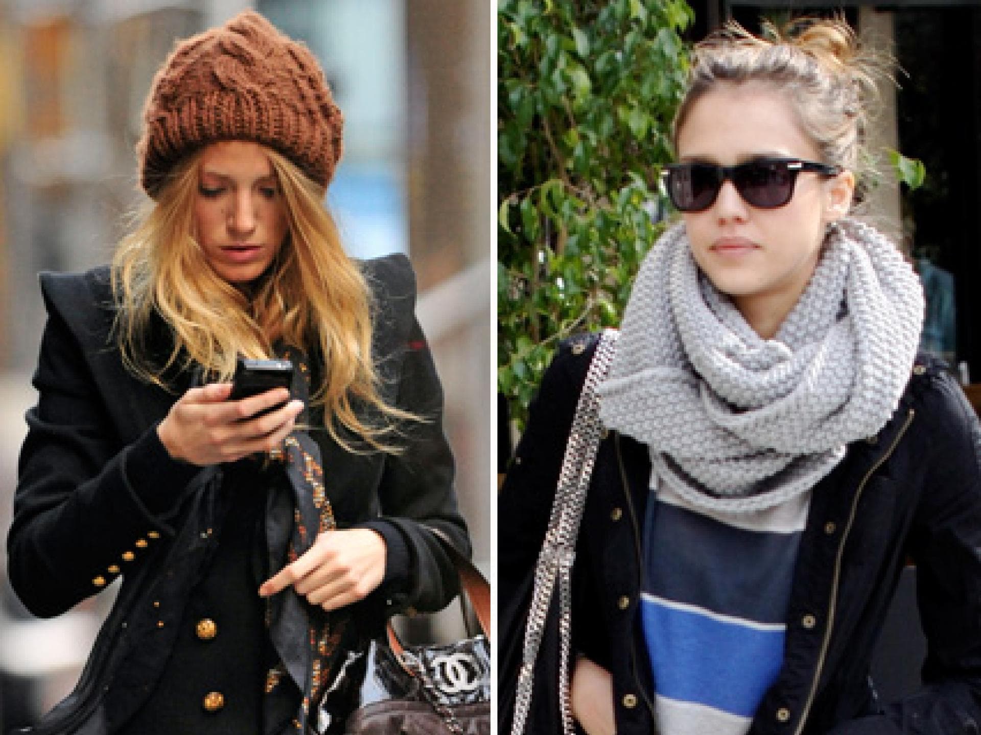 Accessoires aus dickem Strick