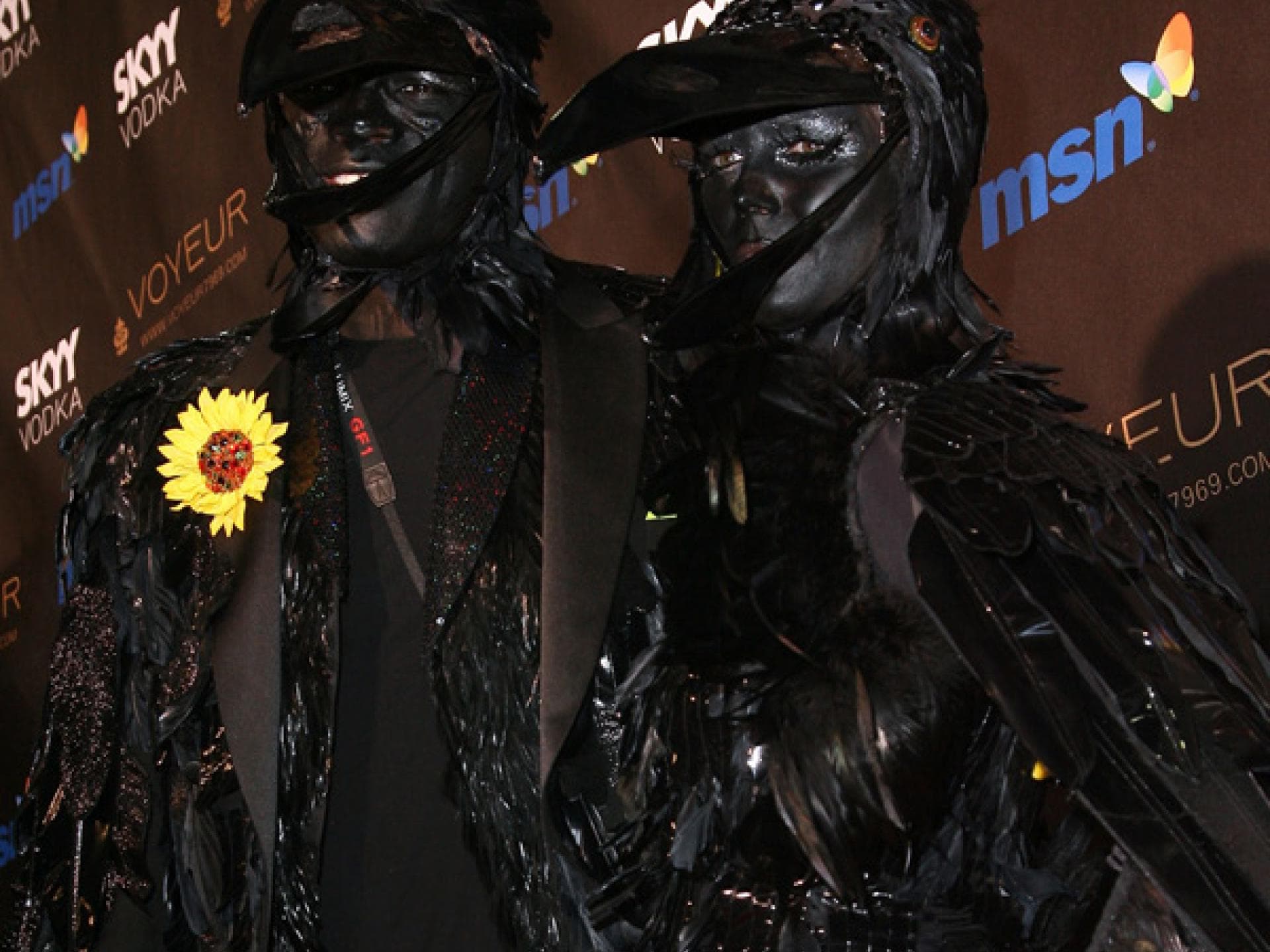 Heidi Klum und Seal als Raben