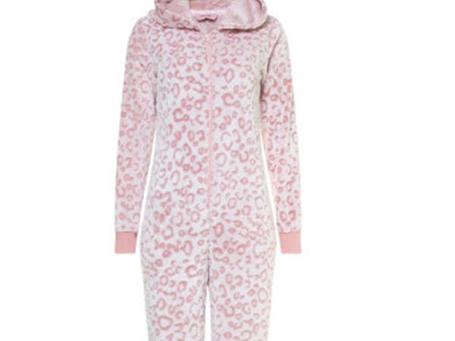 Rosa Animal-Print-Onesie von Hunkemöller