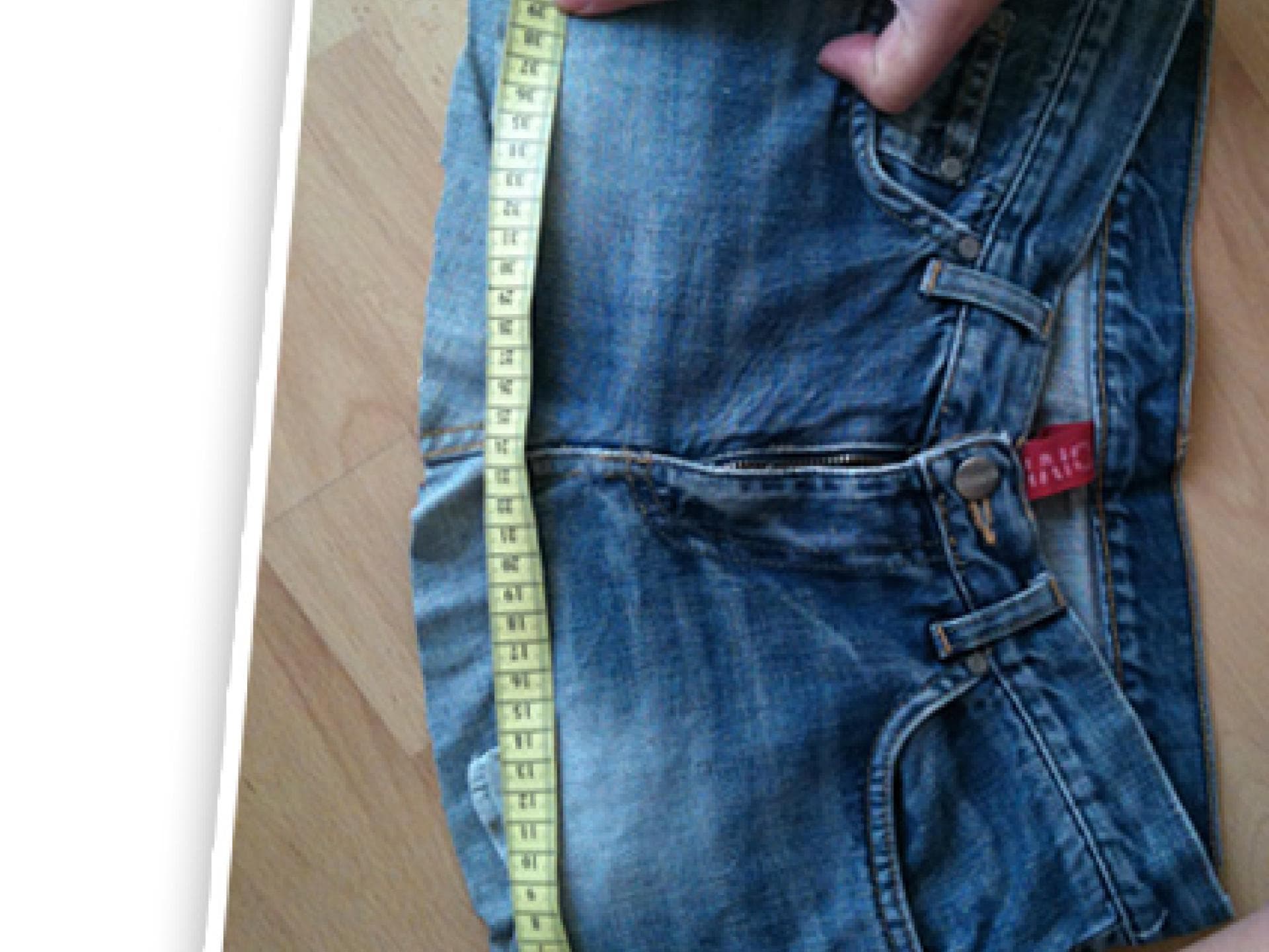 Jeanstasche: Maße nehmen