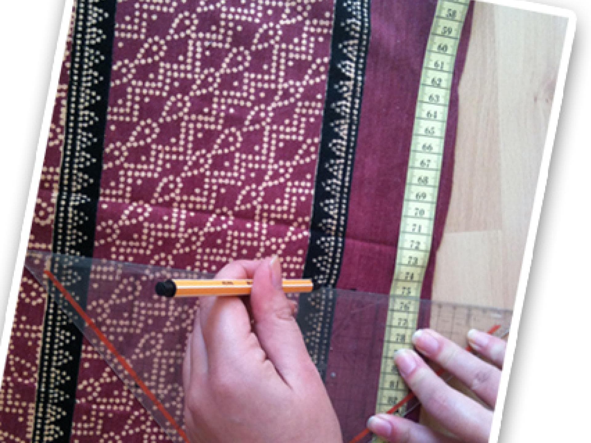 Jeanstasche: Stoff kürzen