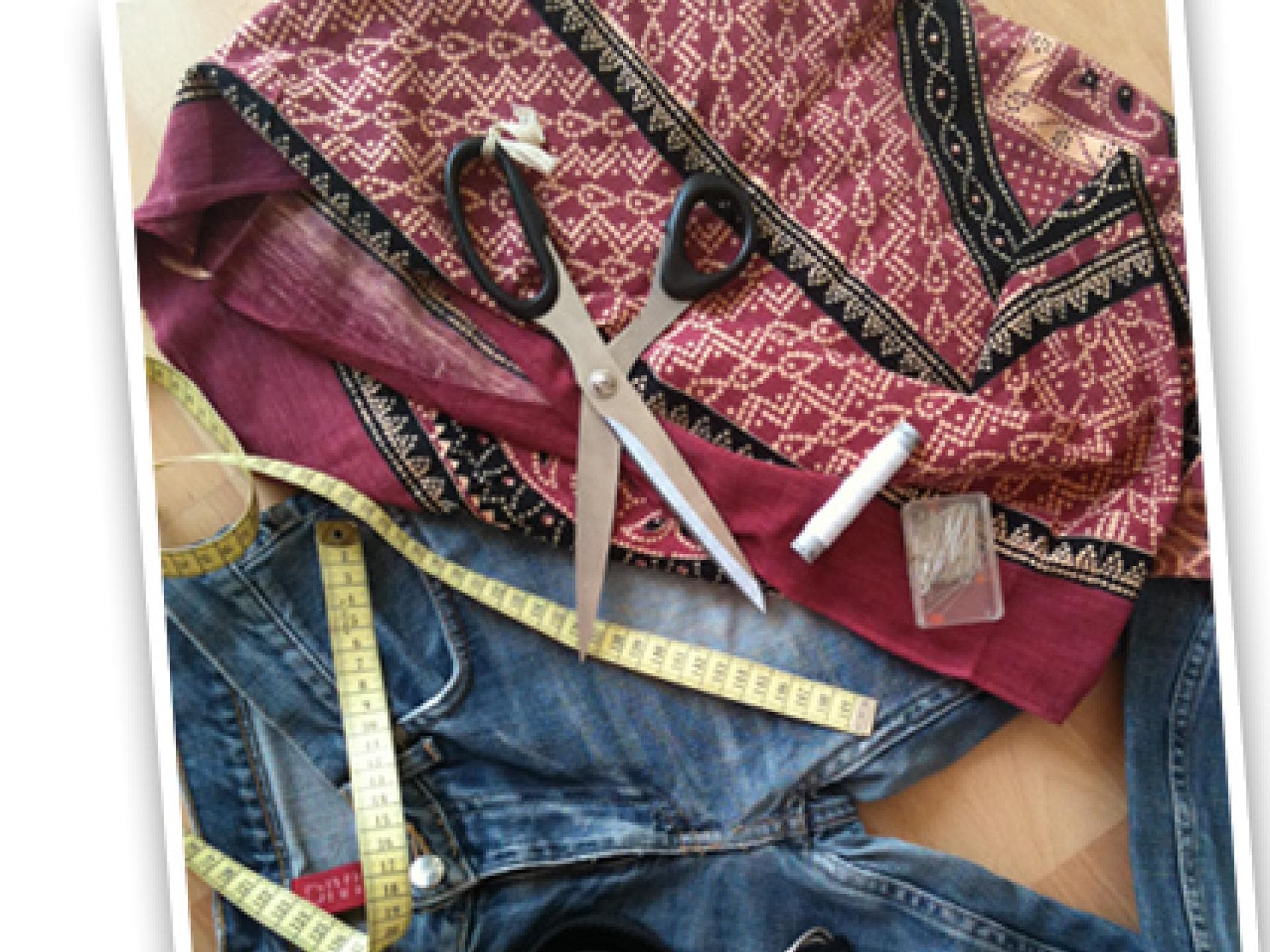 Jeanstasche nähen: Materialien