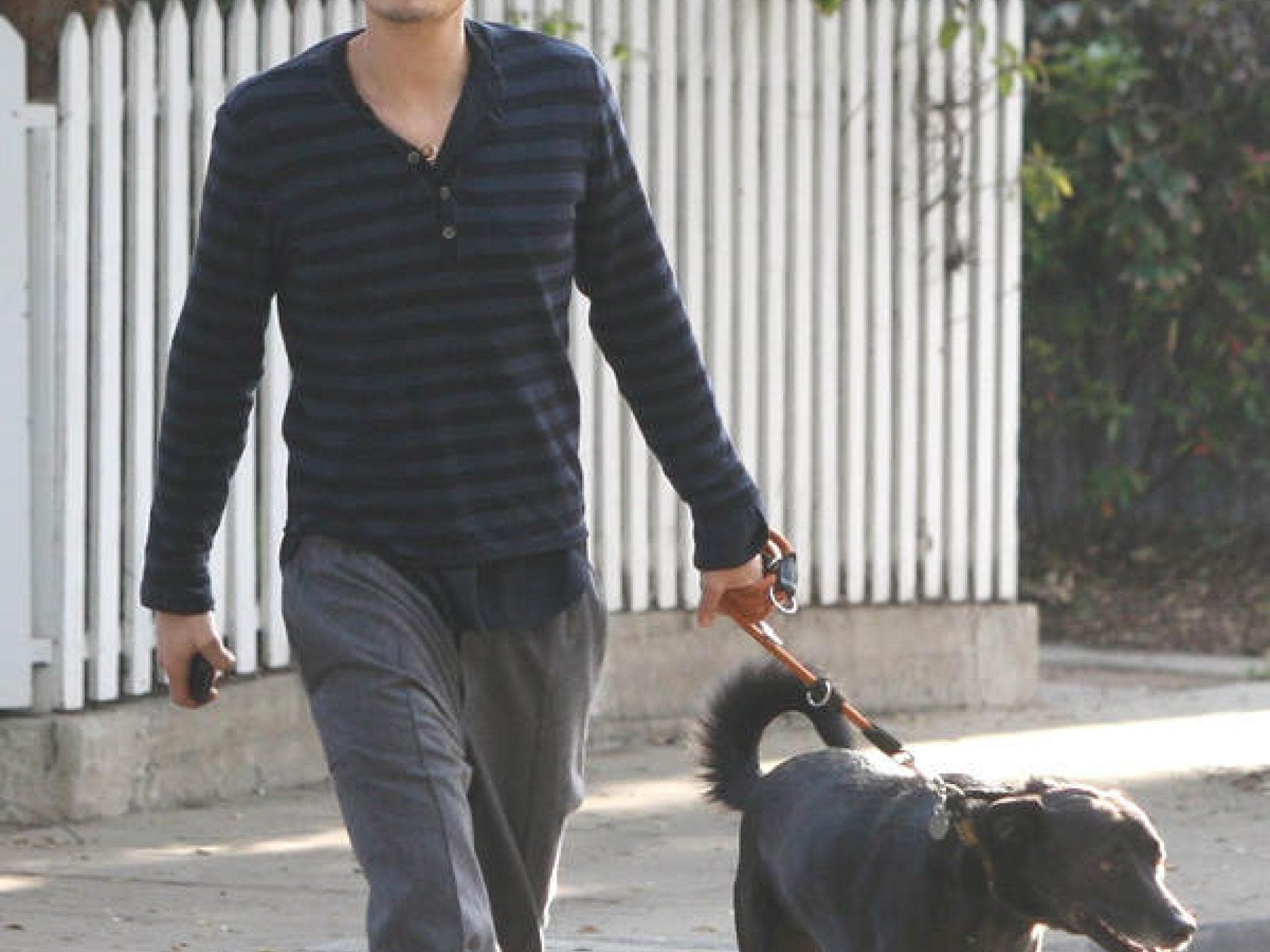 Orlando Bloom mit Hund