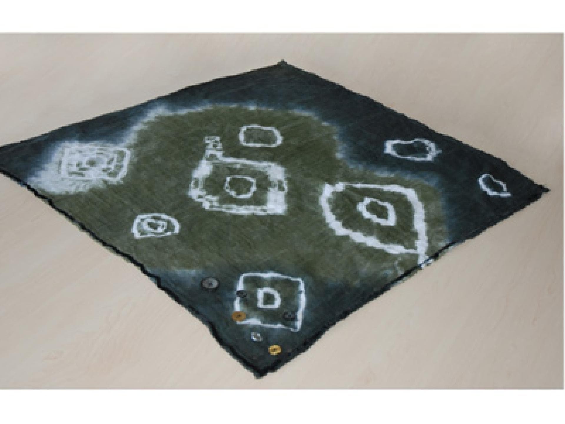 Selbstgemachtes Batik-Tuch