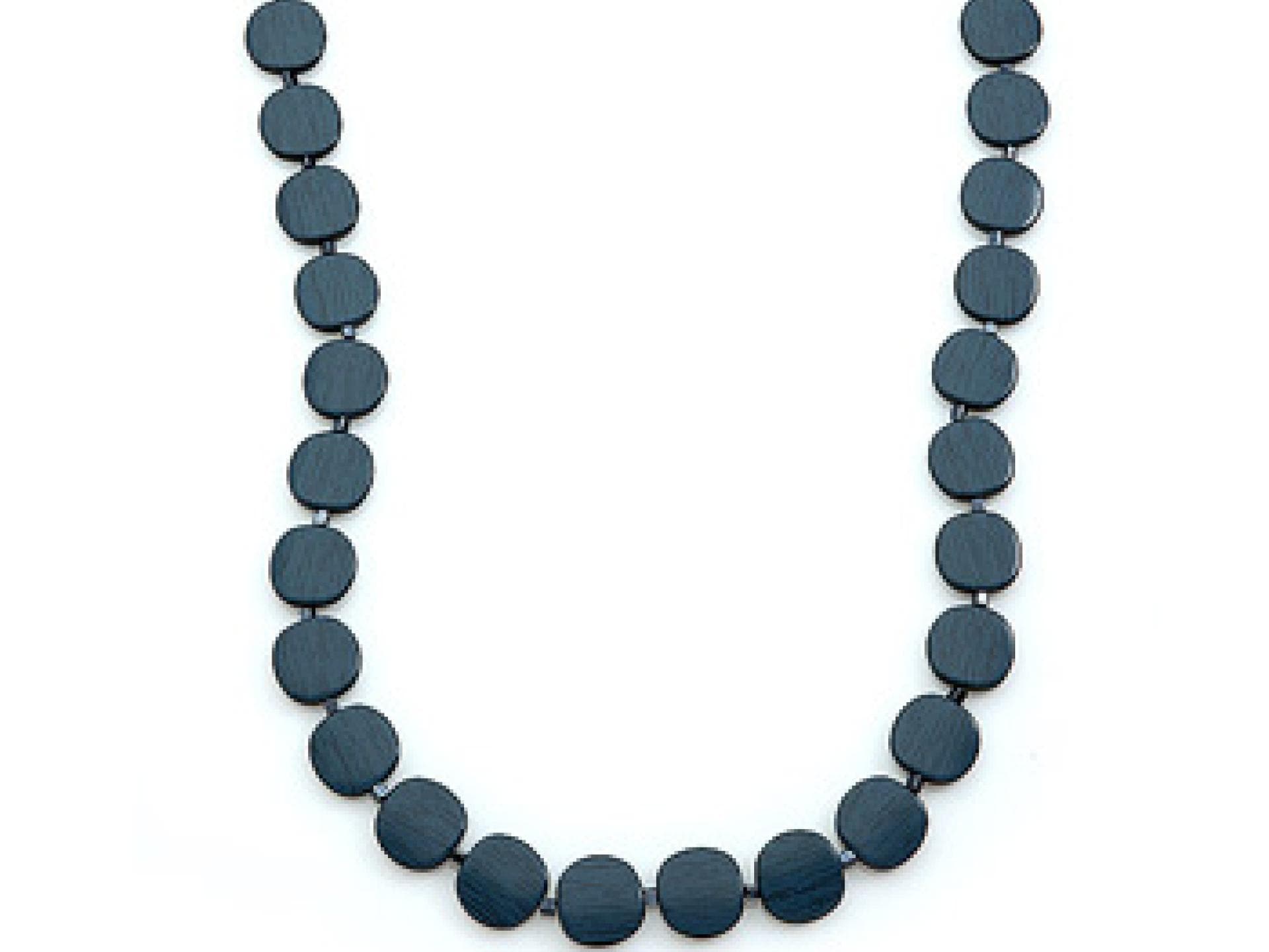 Bunte Kette in Holzoptik