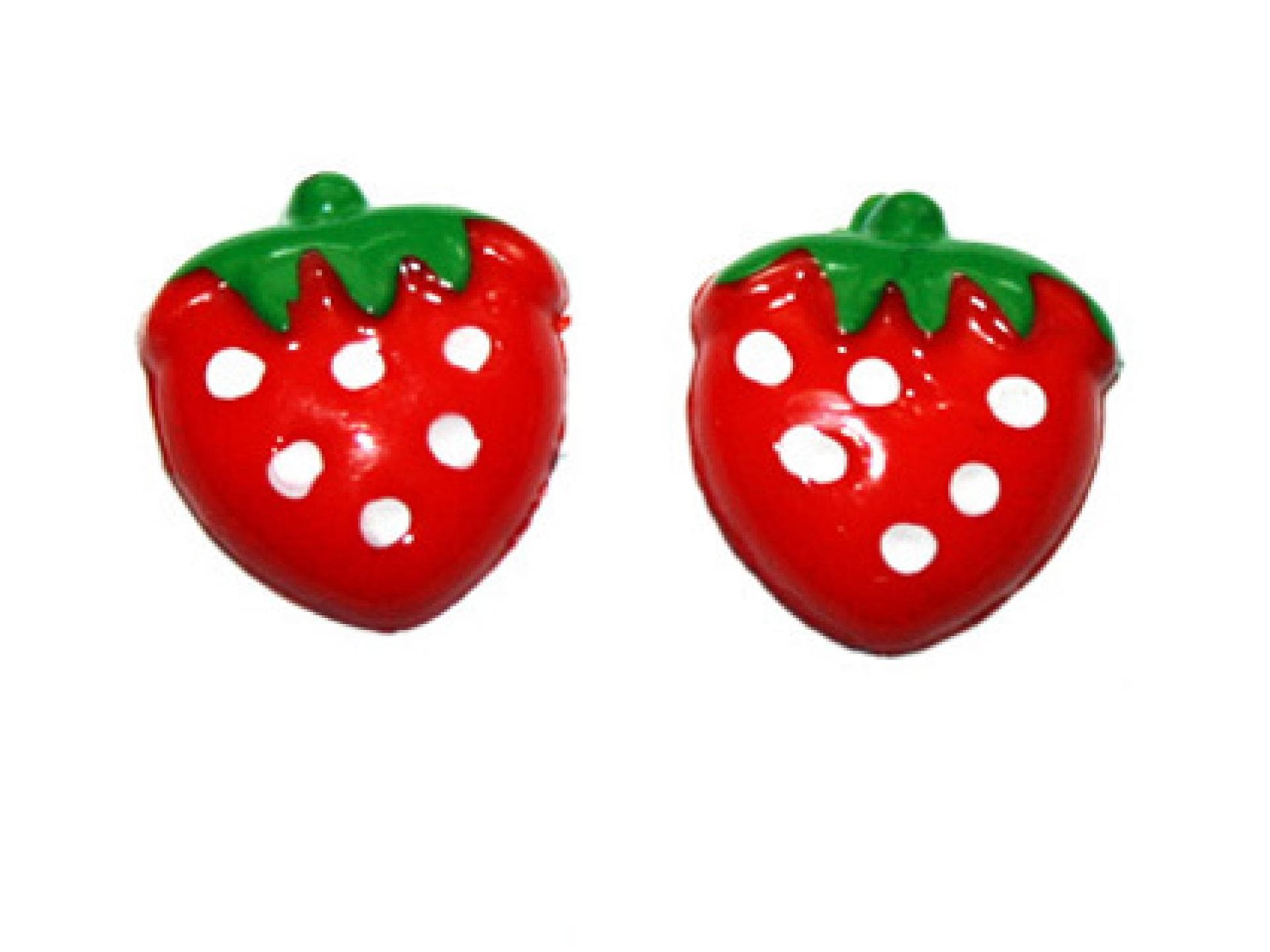 Süße Erdbeer-Ohrstecker
