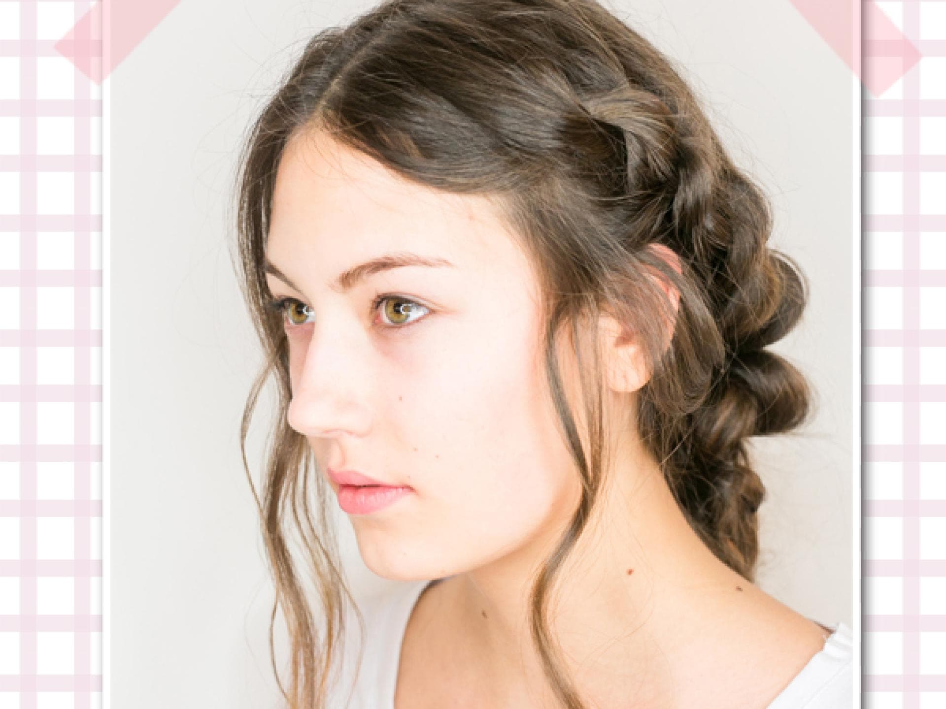 Geknotete Flechtfrisur