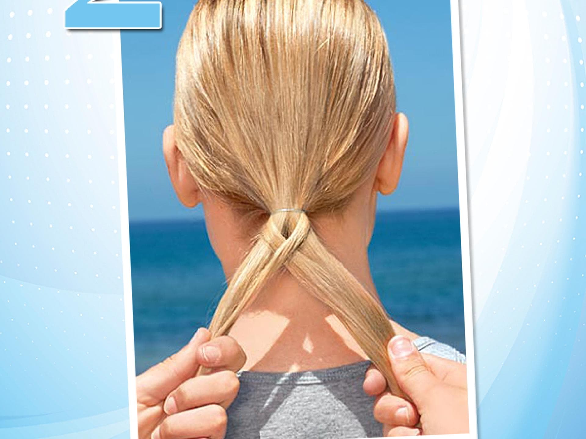 Fischgrätenzopf flechten - Step 2