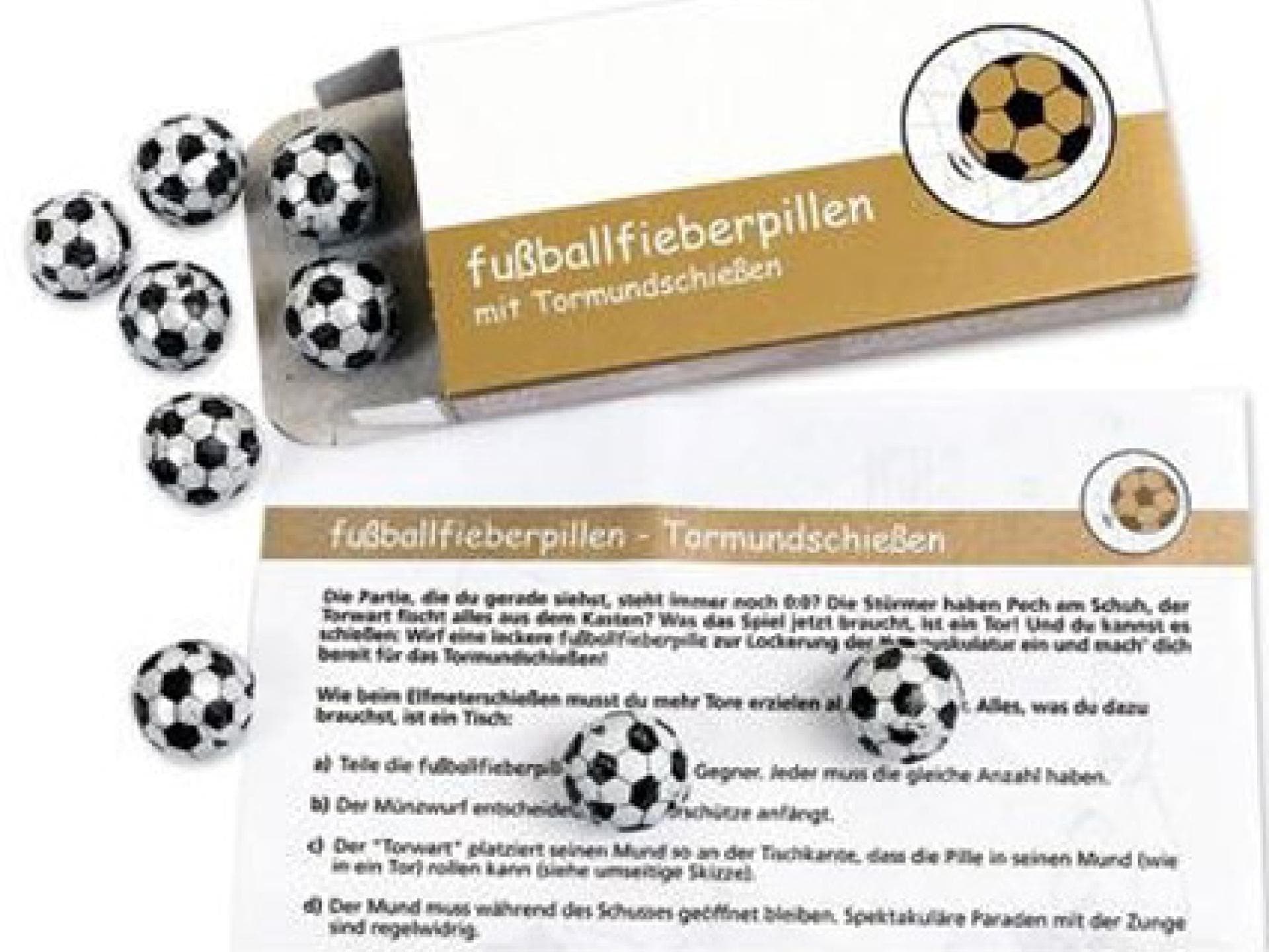 Leckere Kaugummi-Fußbälle