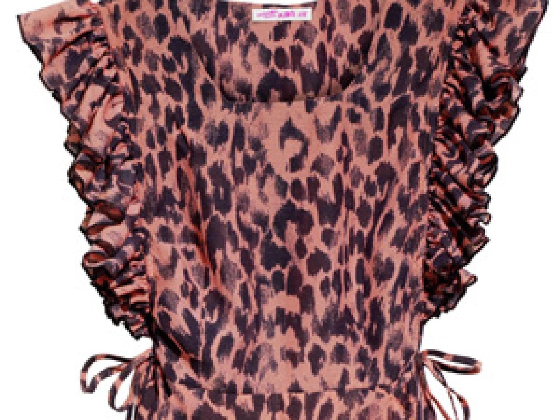 Ausgefallenes Kleid mit Leo-Muster