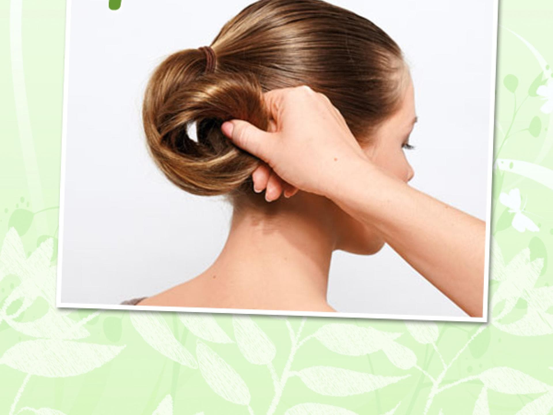 Klassischer Dutt: Step 1