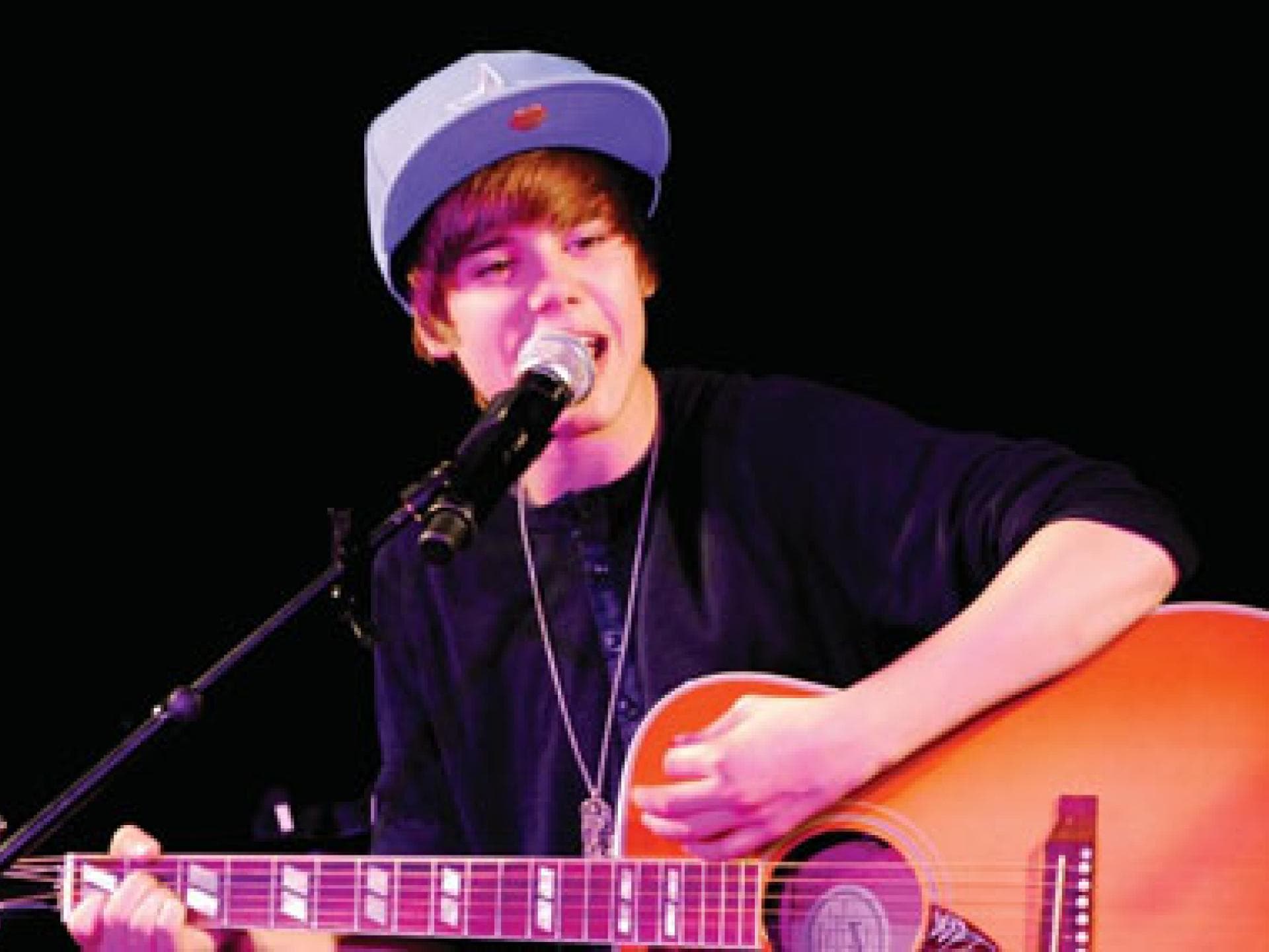 Justin Bieber on stage