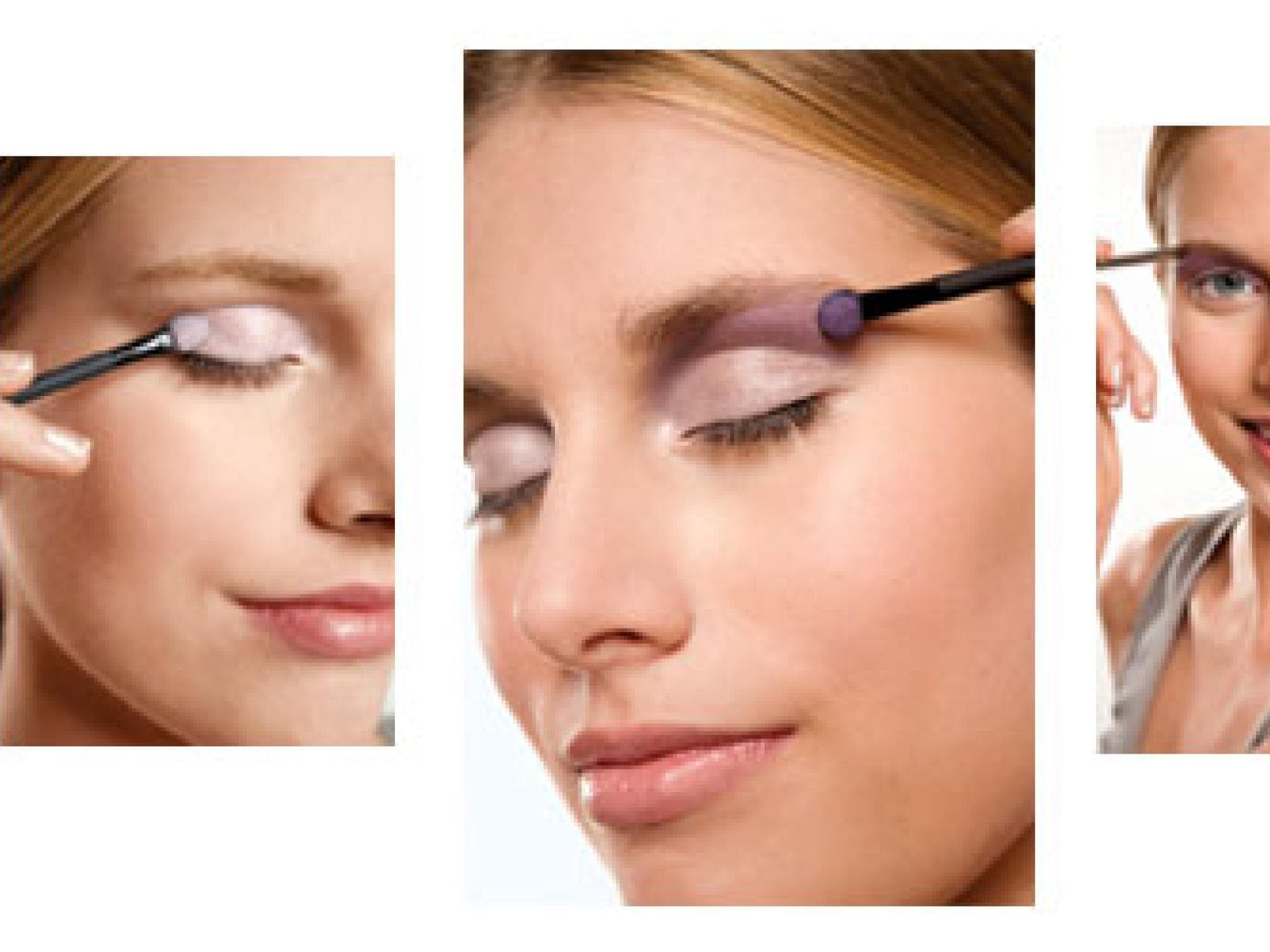 Make-up in Lila, Flieder und Zartrosa