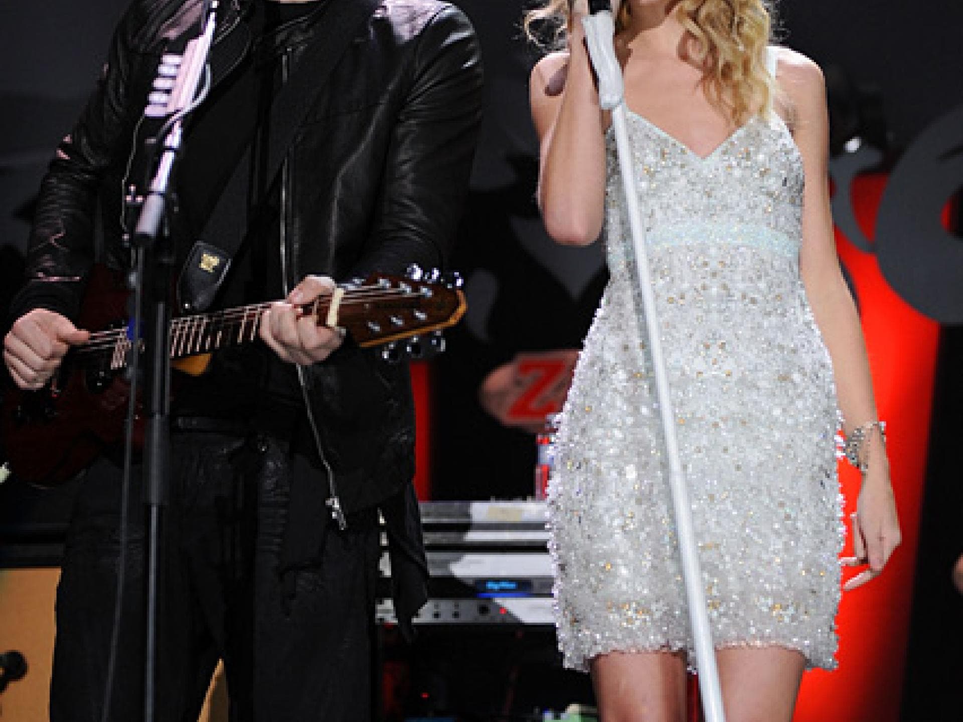 Taylor Swift mit John Mayer on Stage Taylor Swift mit John Mayer on Stage