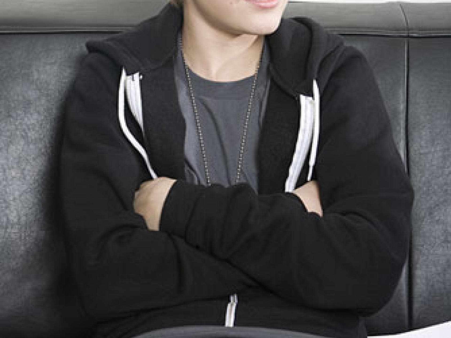 Justin Bieber wirkt schüchtern