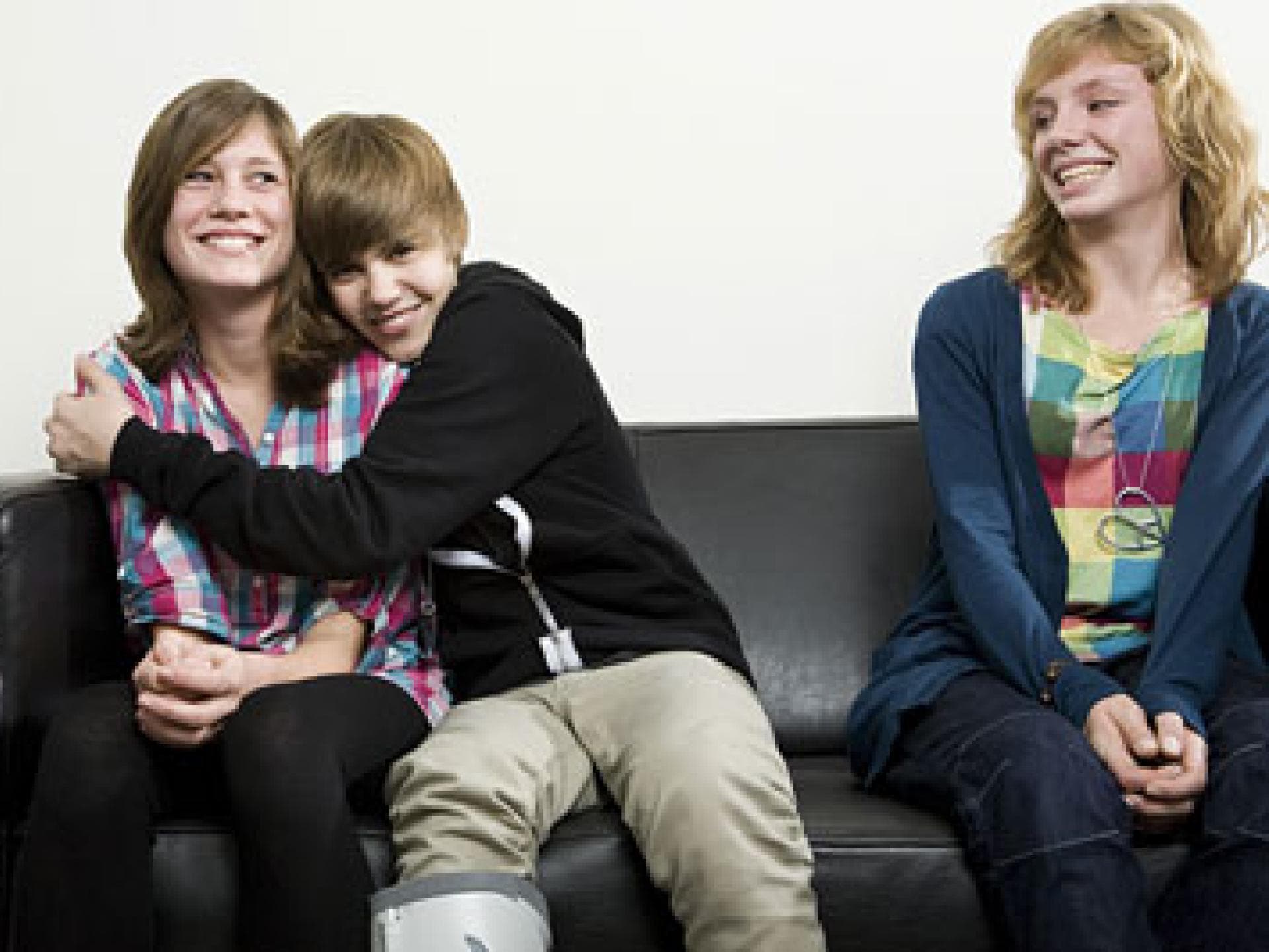 Justin Bieber beim Knuddeln