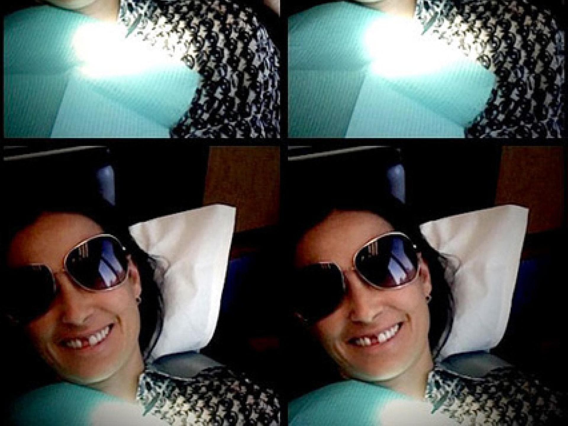 Twitpic Demi Moore mit Zahnlücke