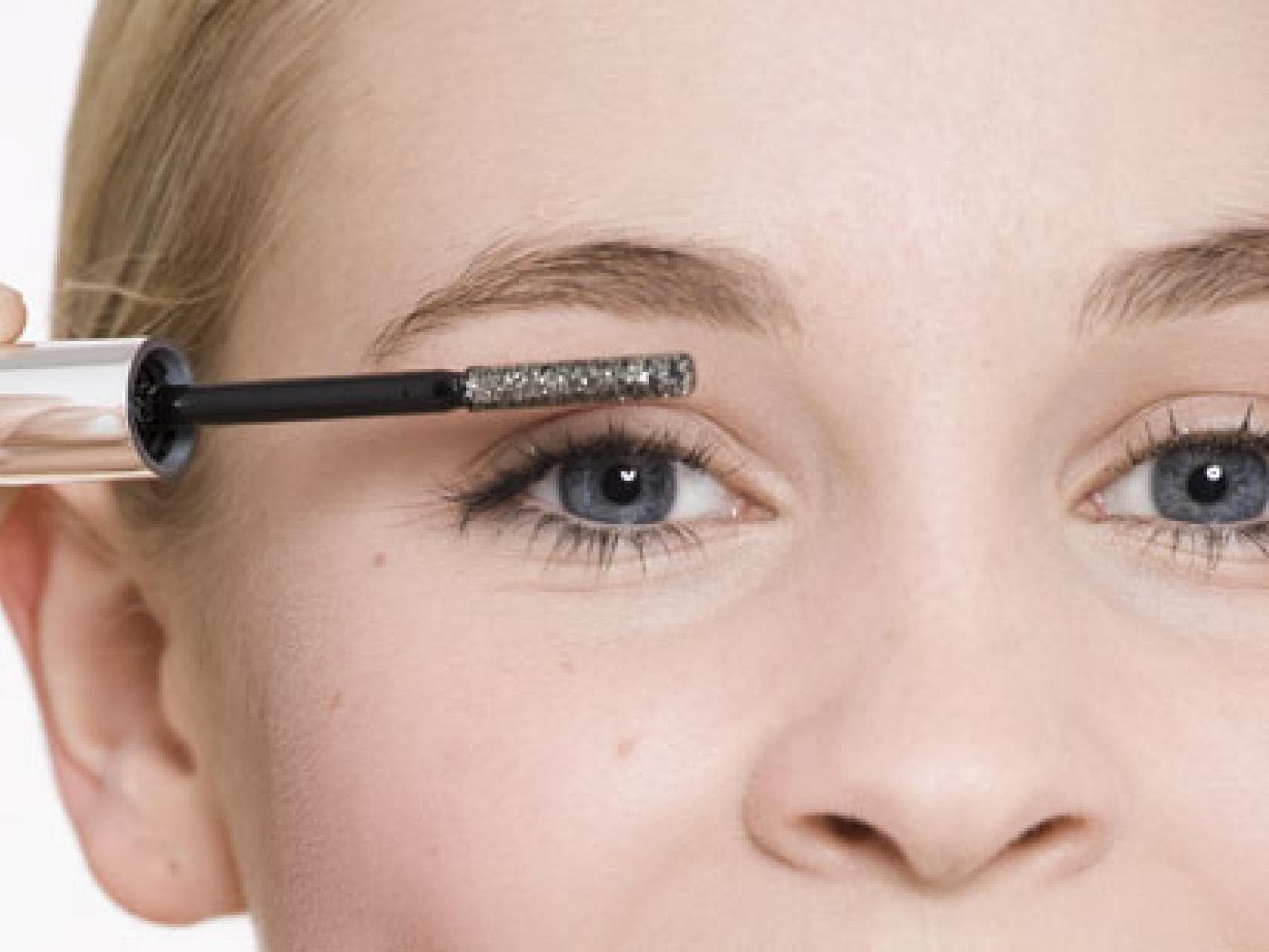 Glitter-Mascara in Silber