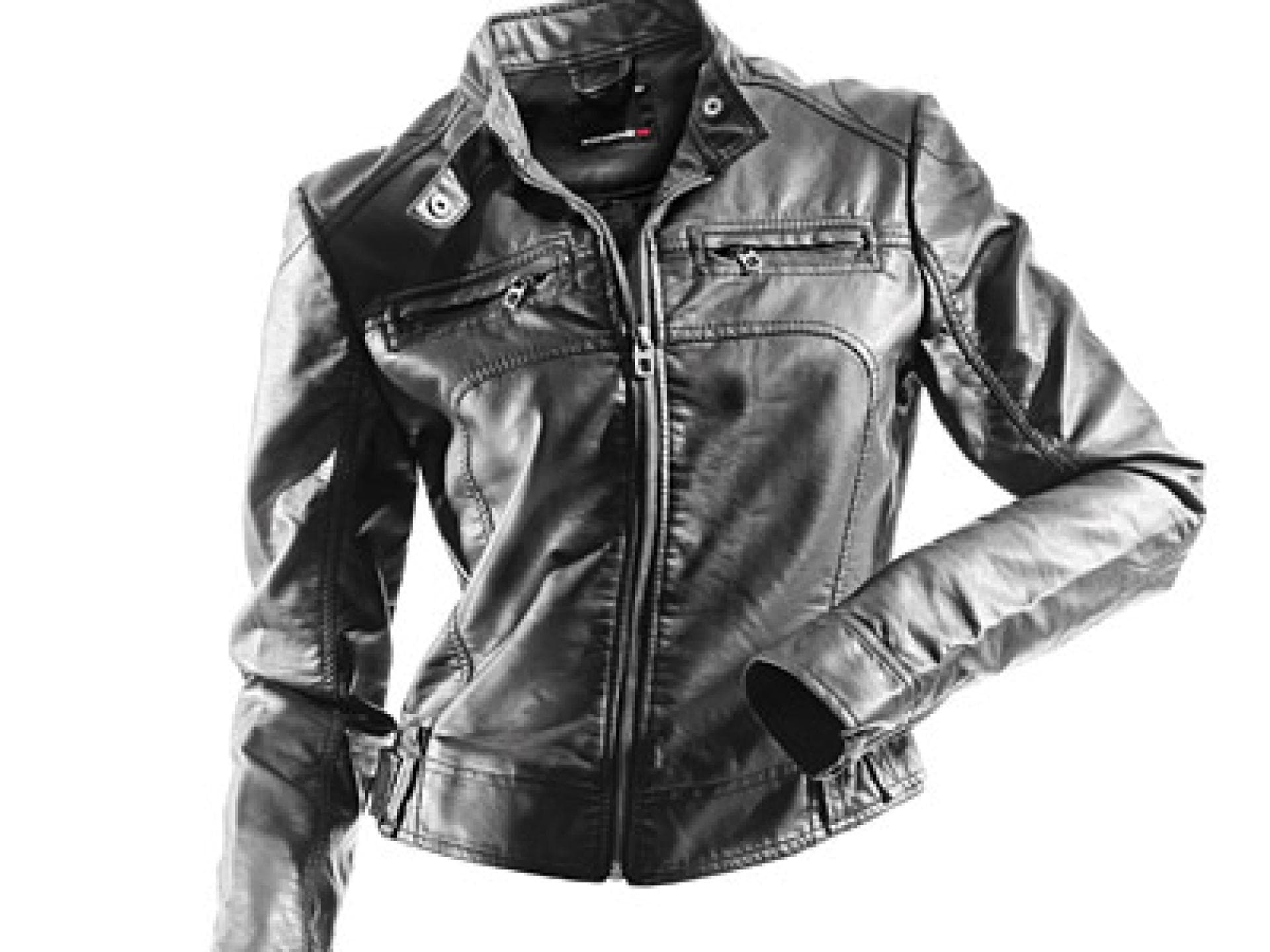 Coole Gothic-Lederjacke