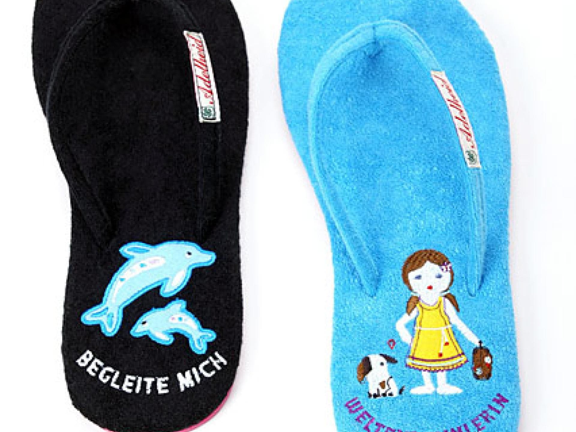 Flip Flops aus Frottee von Adelheid