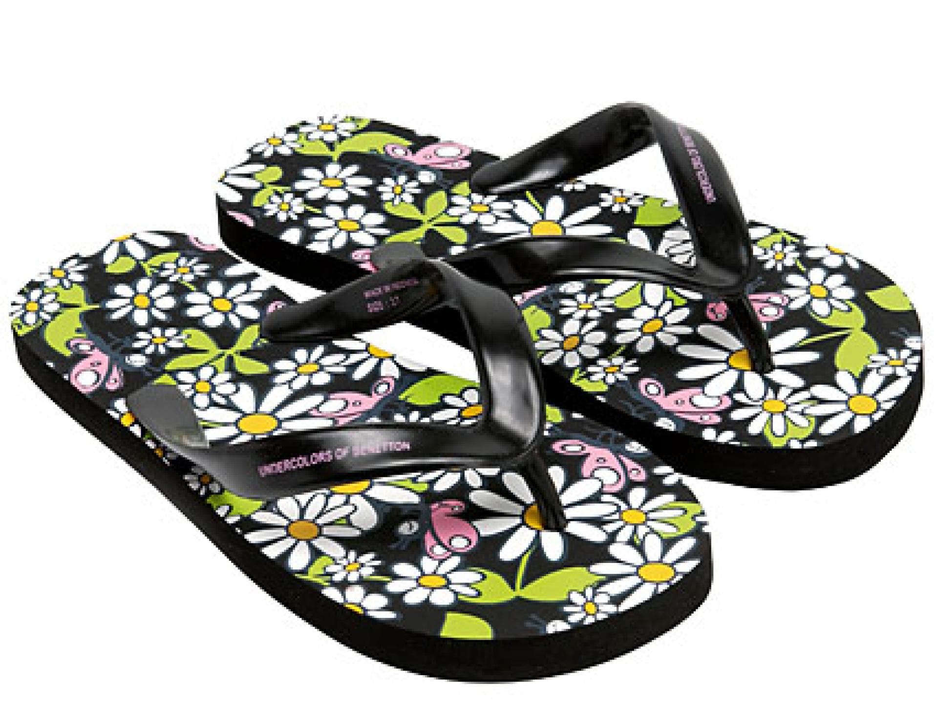 Flip Flops mit Blümchen von Benetton