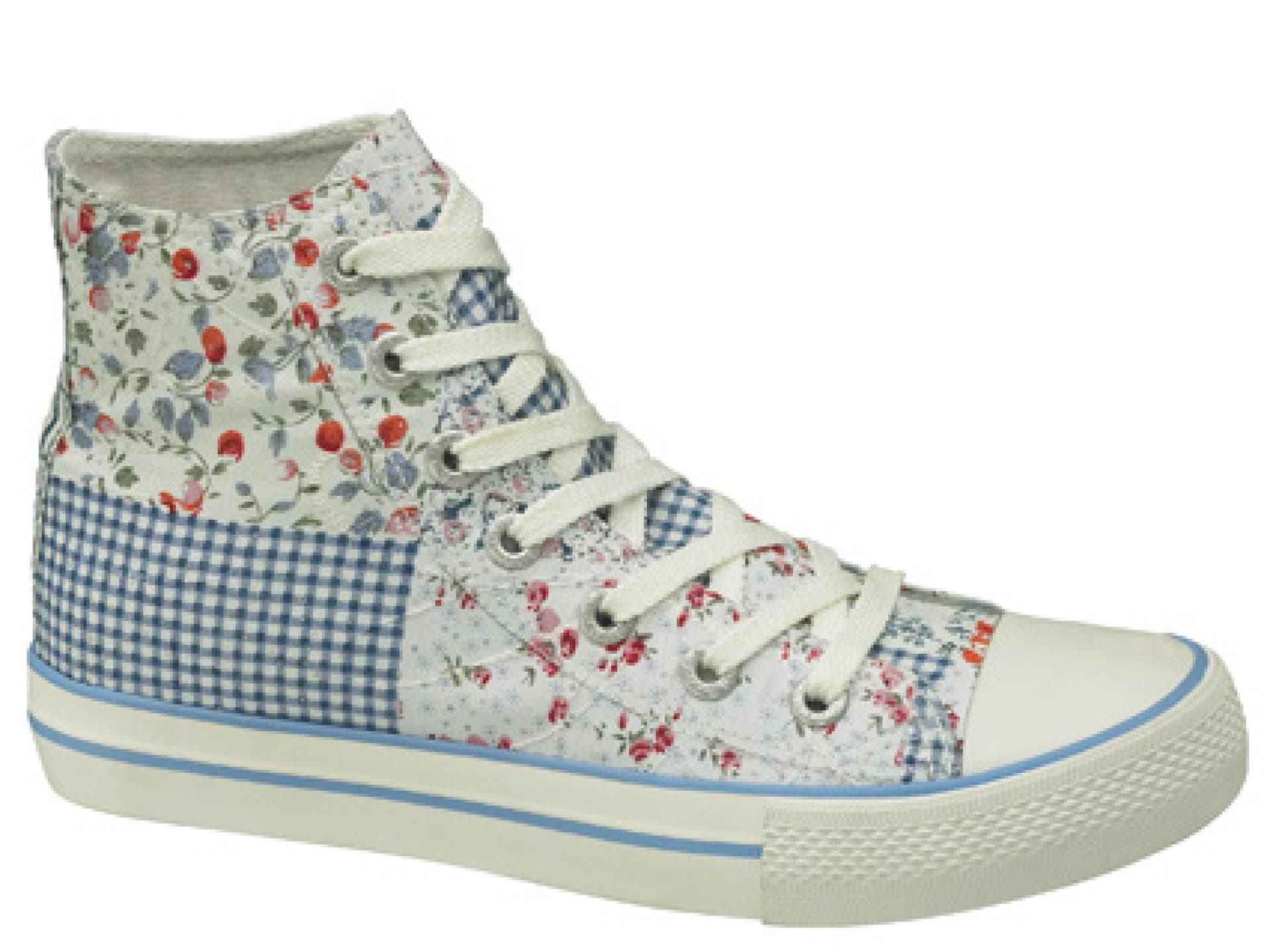 Chucks mit Blümchenmuster von Deichmann