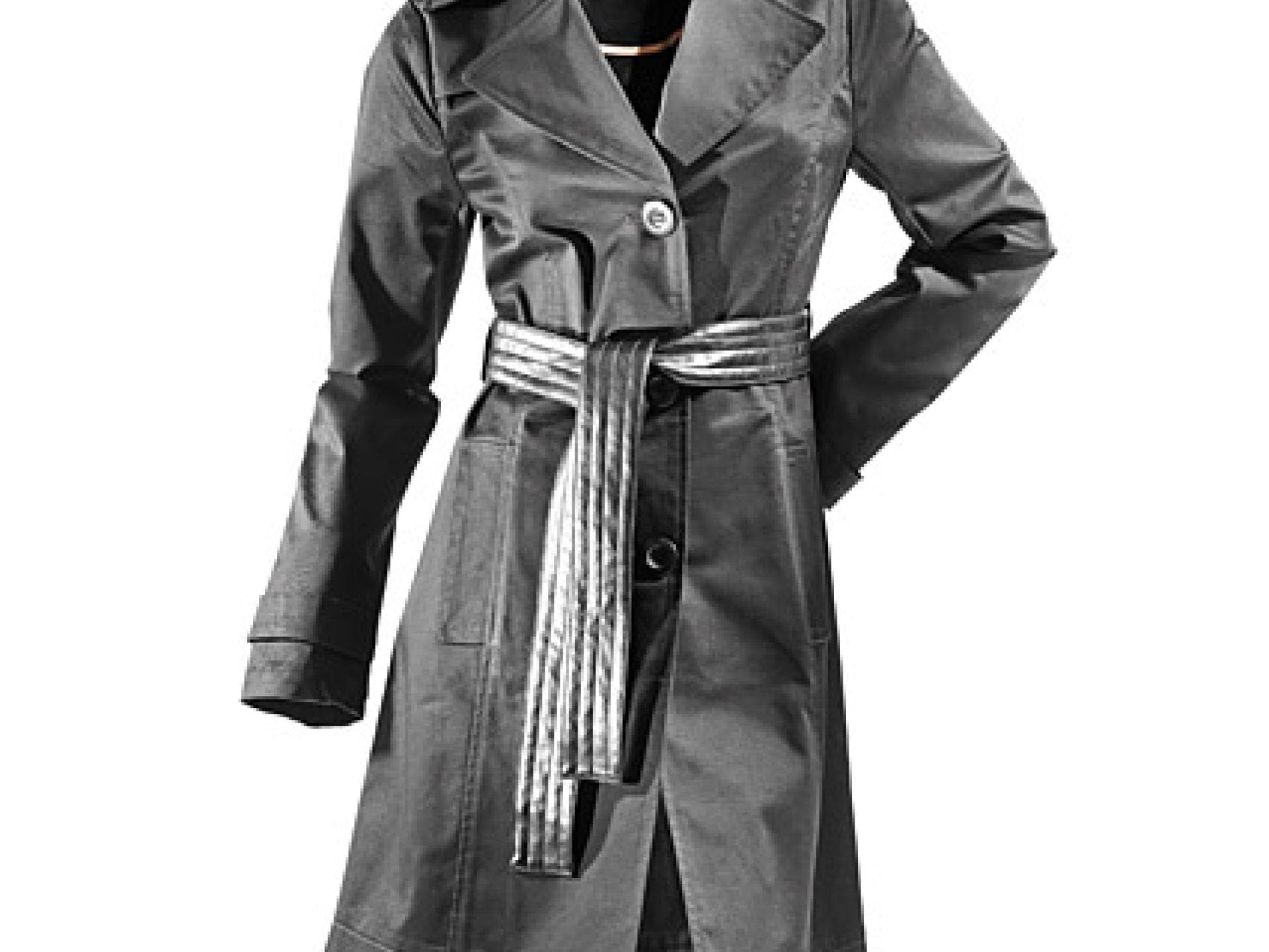 Schwarzer Trenchcoat von New Yorker