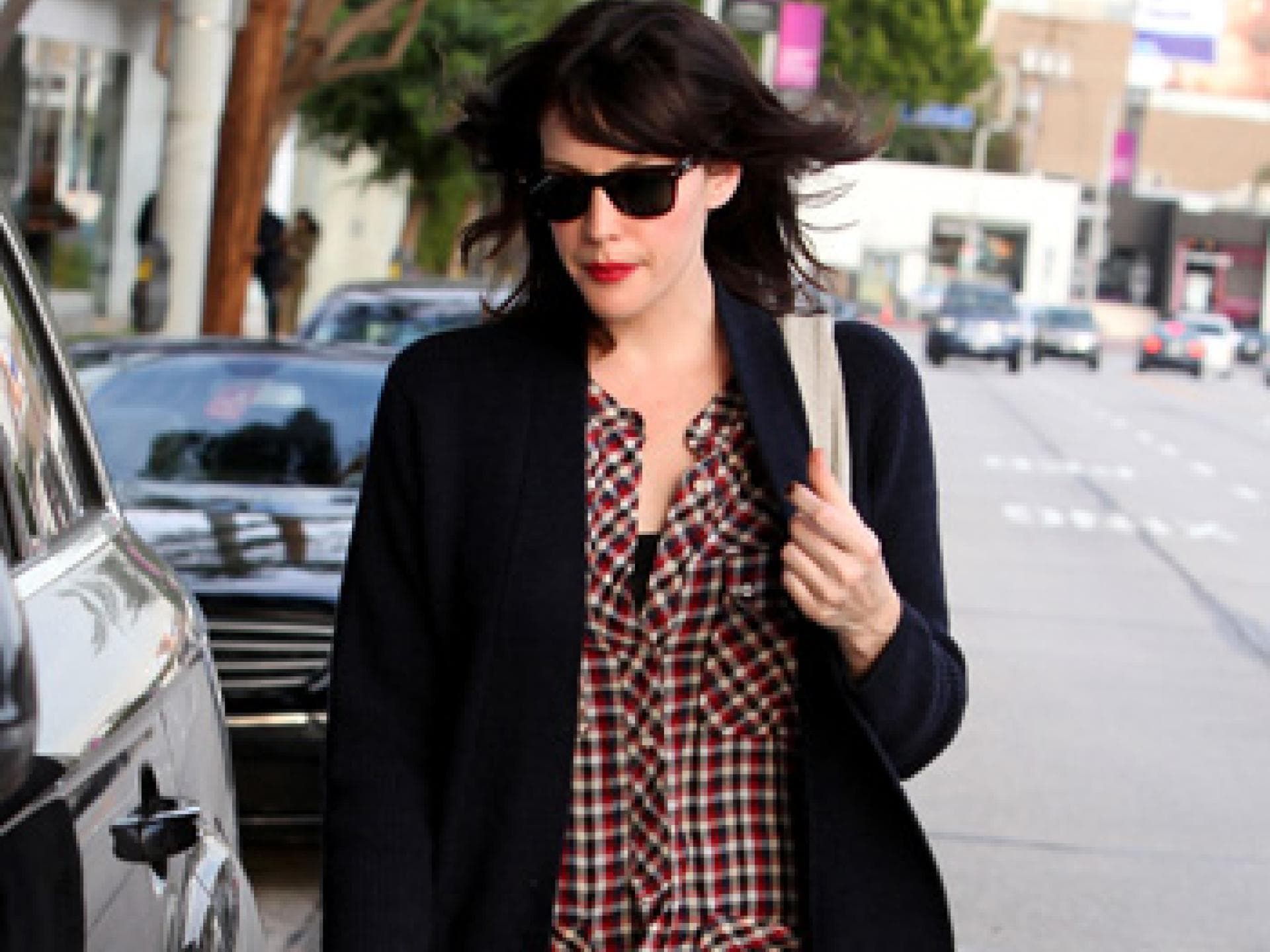 Karo-Kleidchen von Liv Tyler